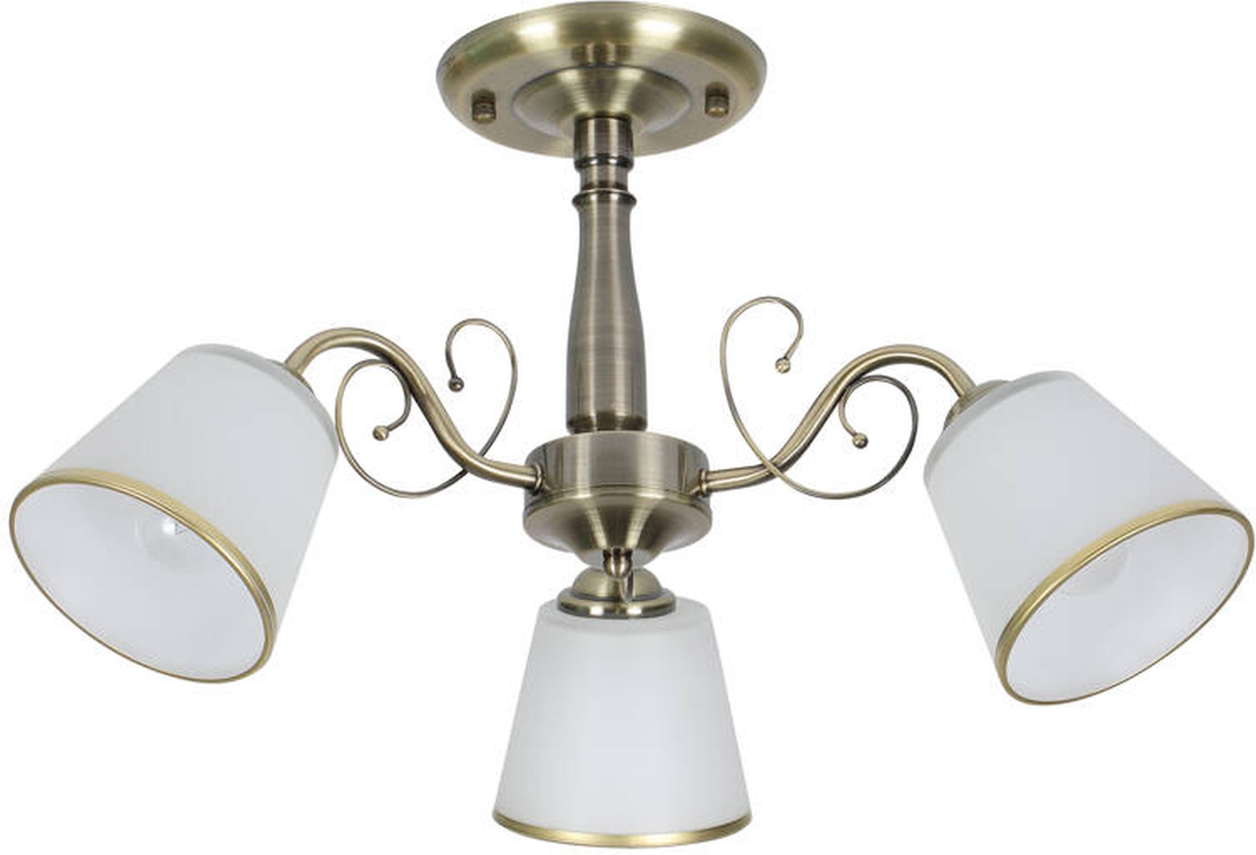 Candellux Losanna Deckenlampe 3x40 W weiß-patina 33-26590