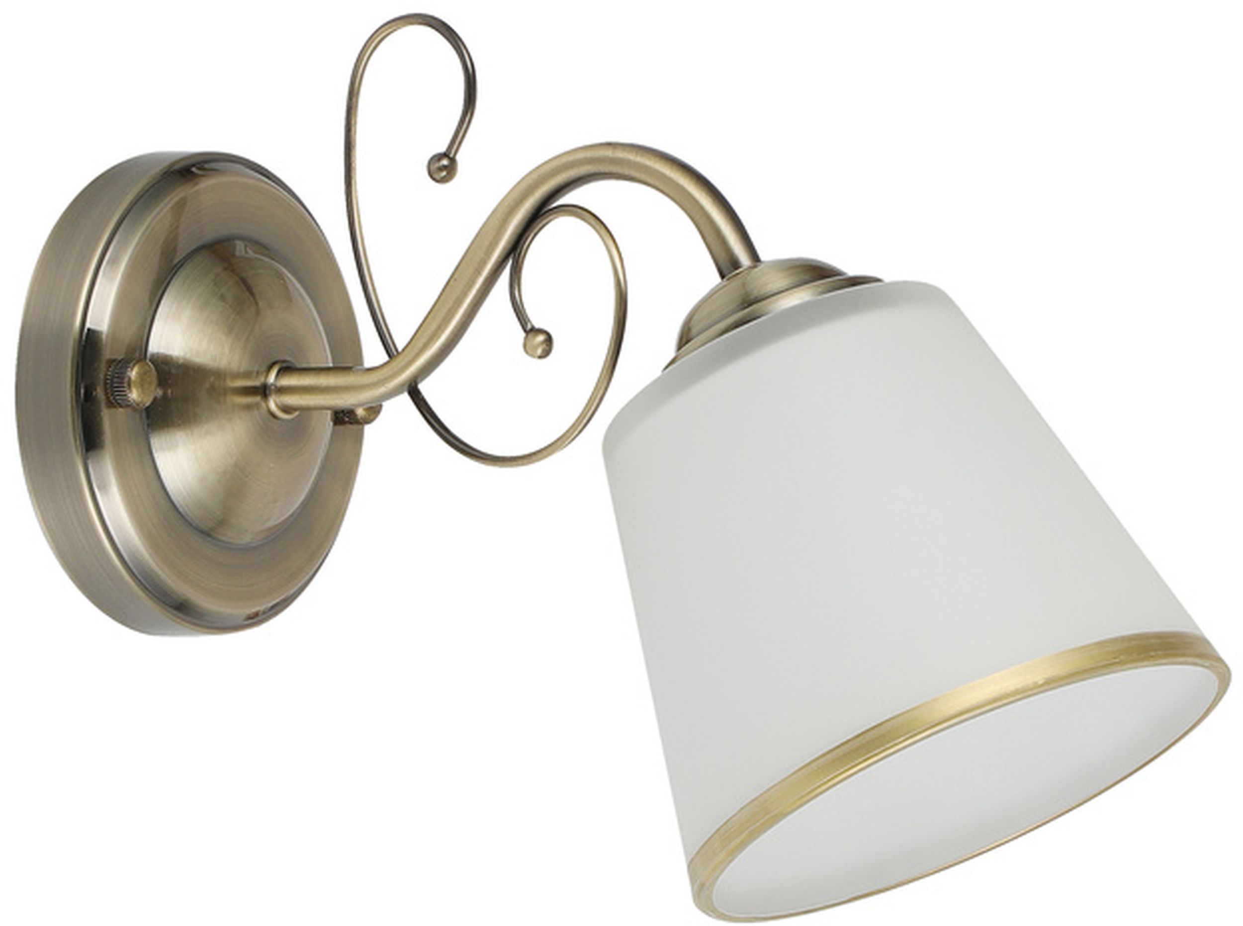 Candellux Losanna Leuchter 1x40 W weiß-patina 21-26606