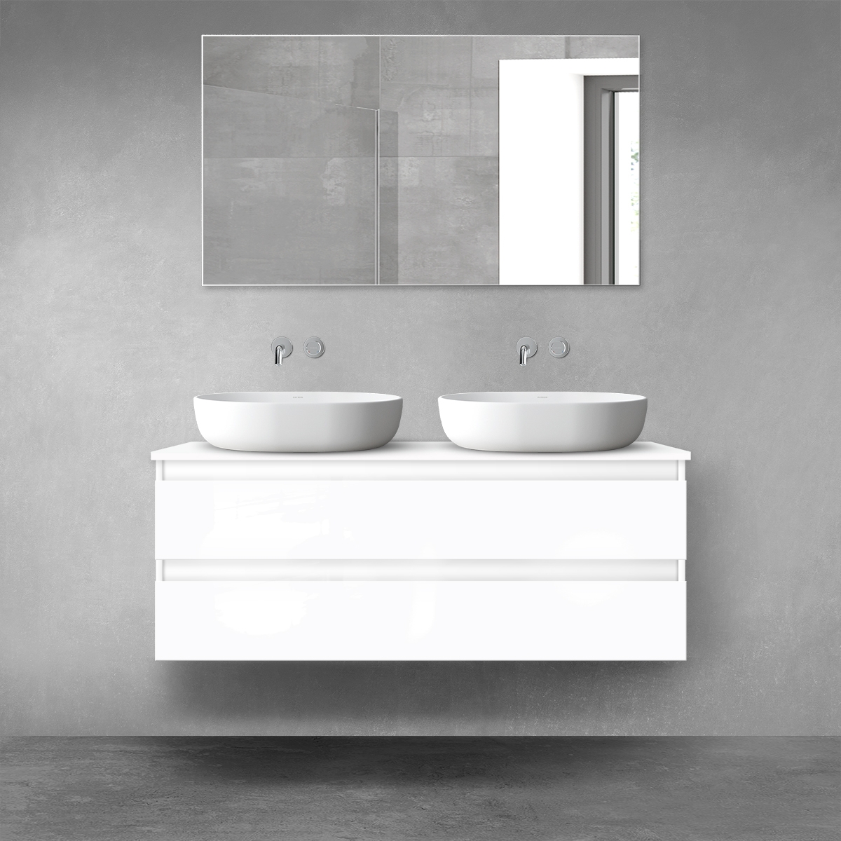 Set Kabinett Oltens Vernal 60019000, Naphtha-Arbeitsplatte Oltens Vernal 63007000