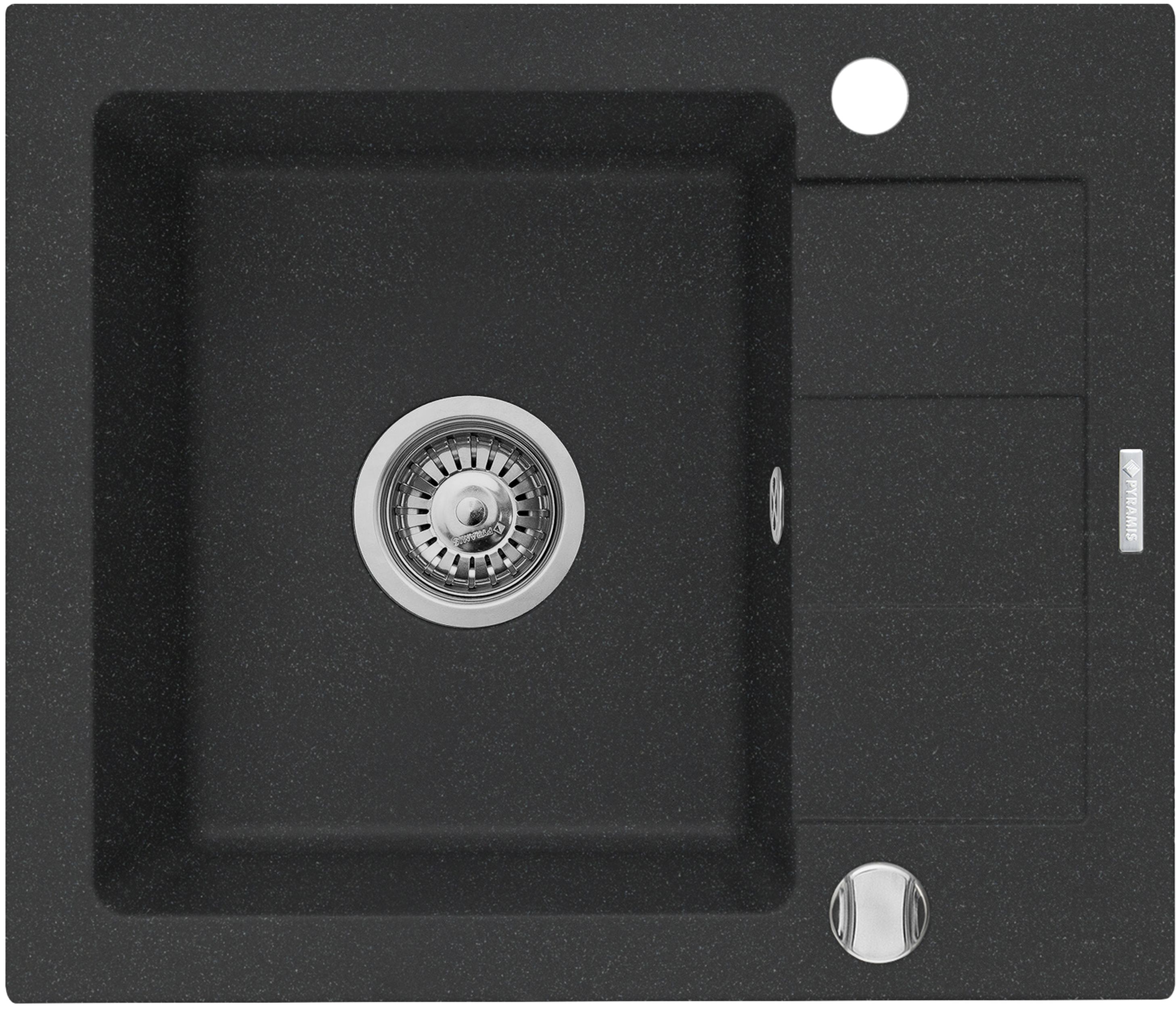 Pyramis Sparta Mini Granitspüle 56x46 cm schwarz 070179412