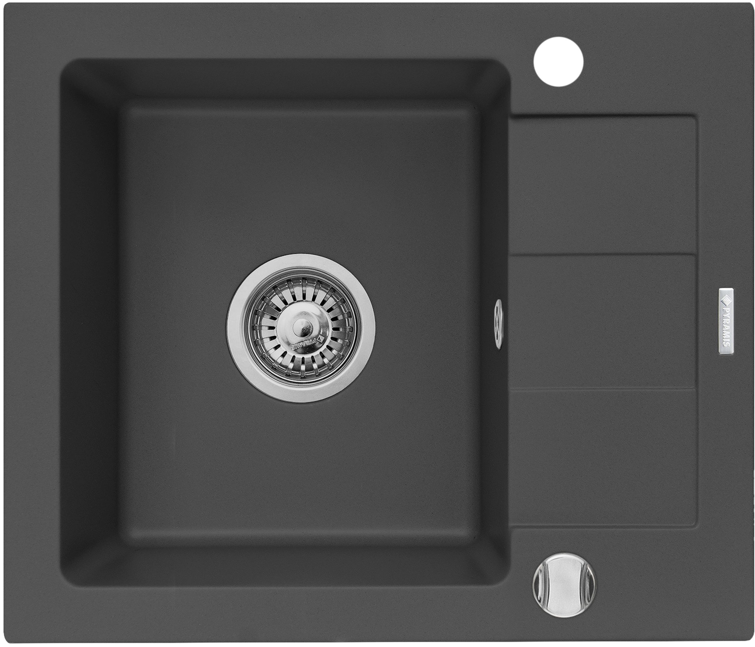 Pyramis Sparta Mini Granitspüle 56x46 cm schwarz 070179612