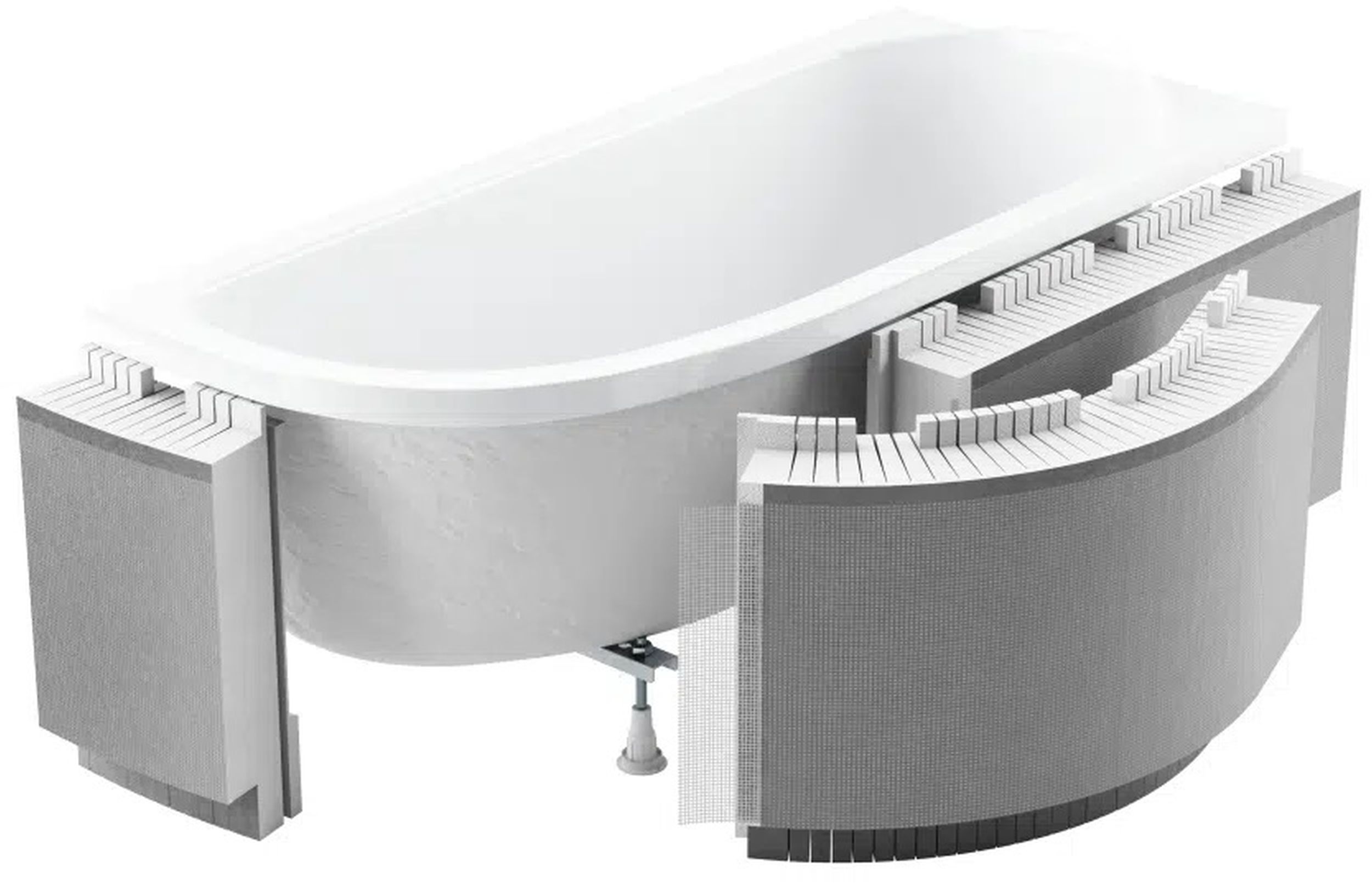 Schedpol Standard Plus Badewannenverkleidung 1.052-LED