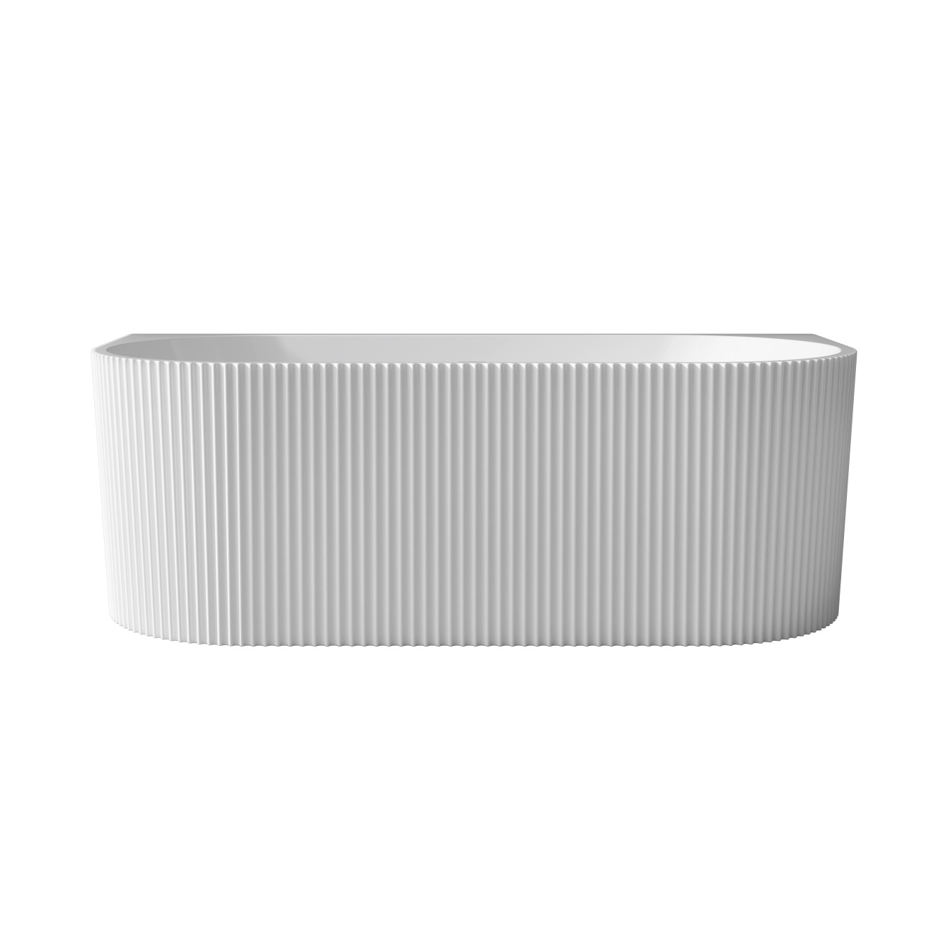 Besco Leya Wandmontierte Badewanne 170x78 cm oval weiß #WAS-170-LBI