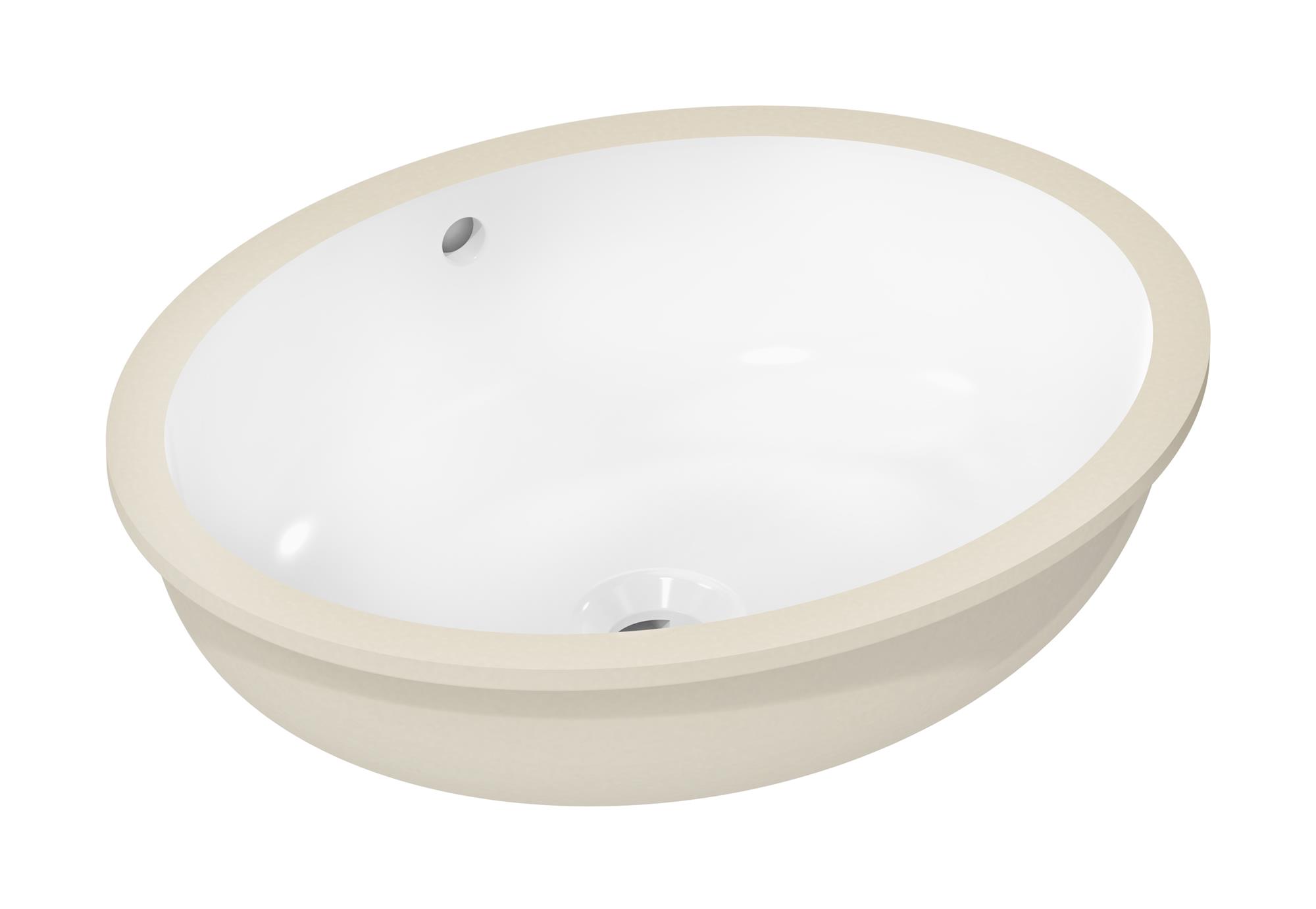 Hansgrohe Xuniva D Waschbecken 45x35 cm oval Unterbauwaschbecken weiß 61048450