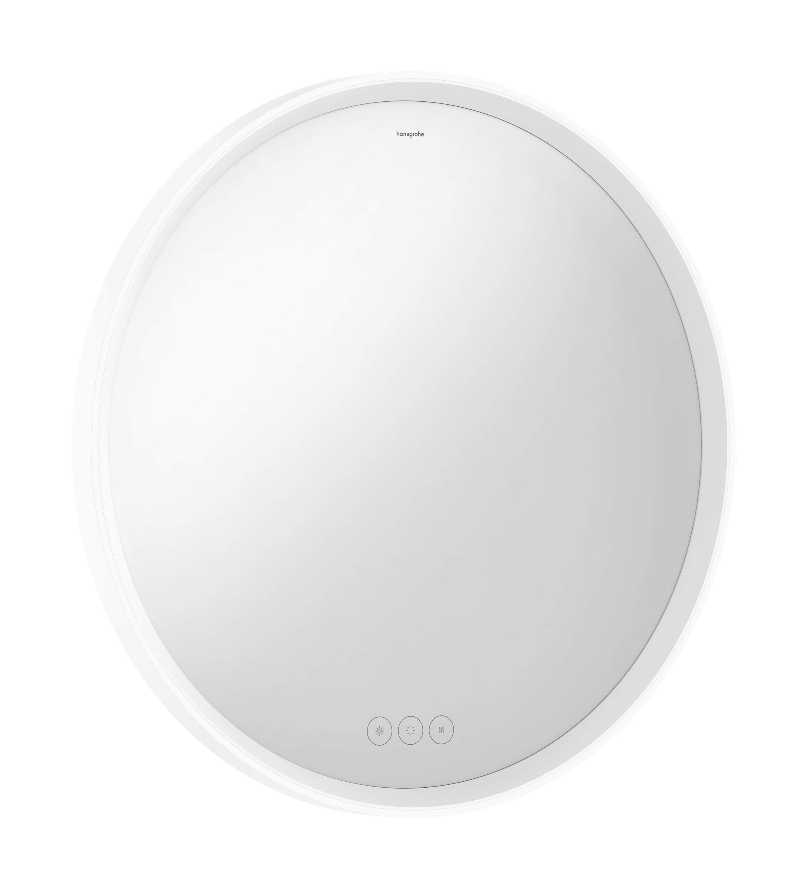 Hansgrohe Xarita S Spiegel 70x70 cm rund mit Beleuchtung mit Spiegelheizung weiß 54982700