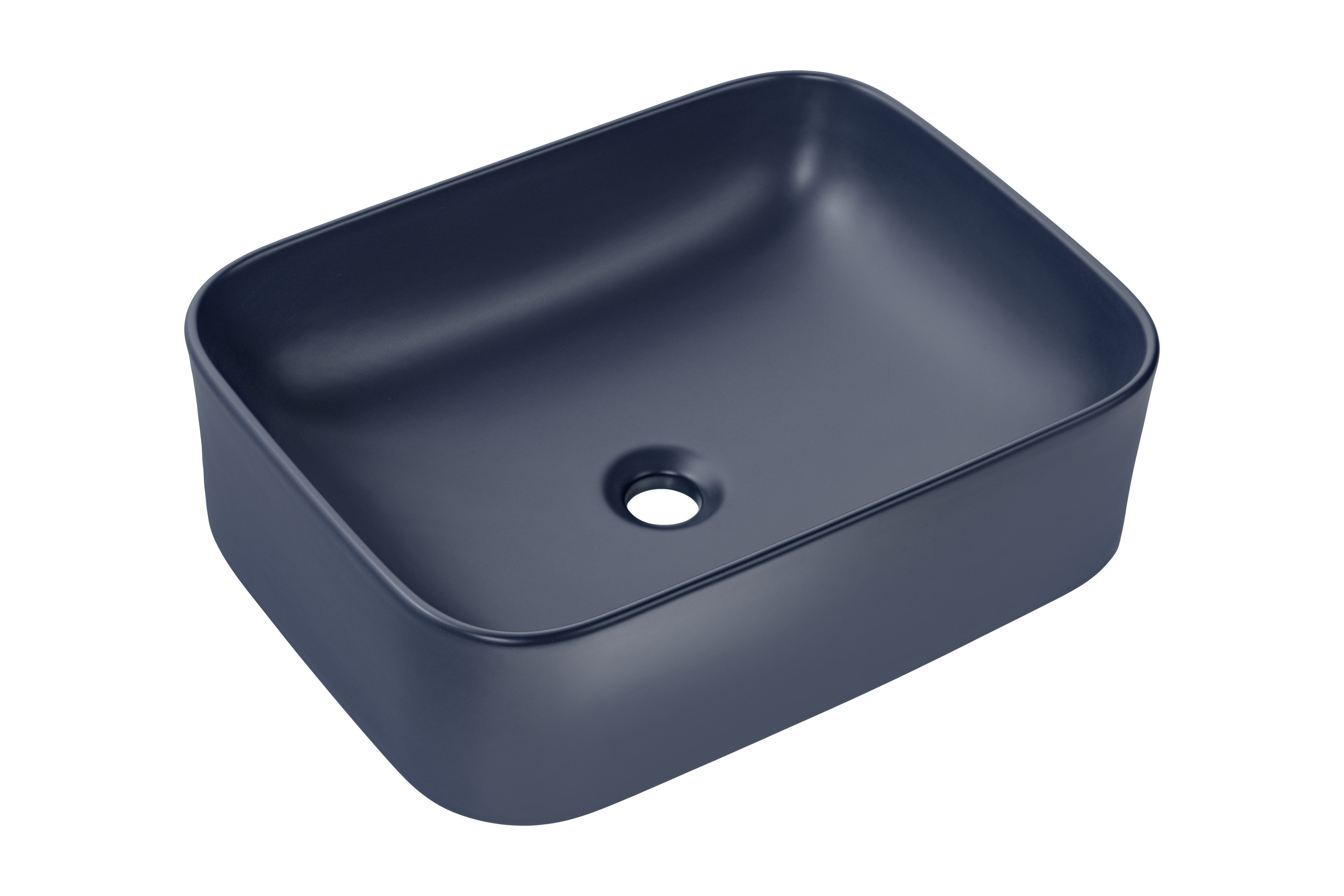 Comad Kama Waschbecken 50.5x38 cm quadratisch Aufsatzwaschbecken blau UN-KAMA-MNB-50