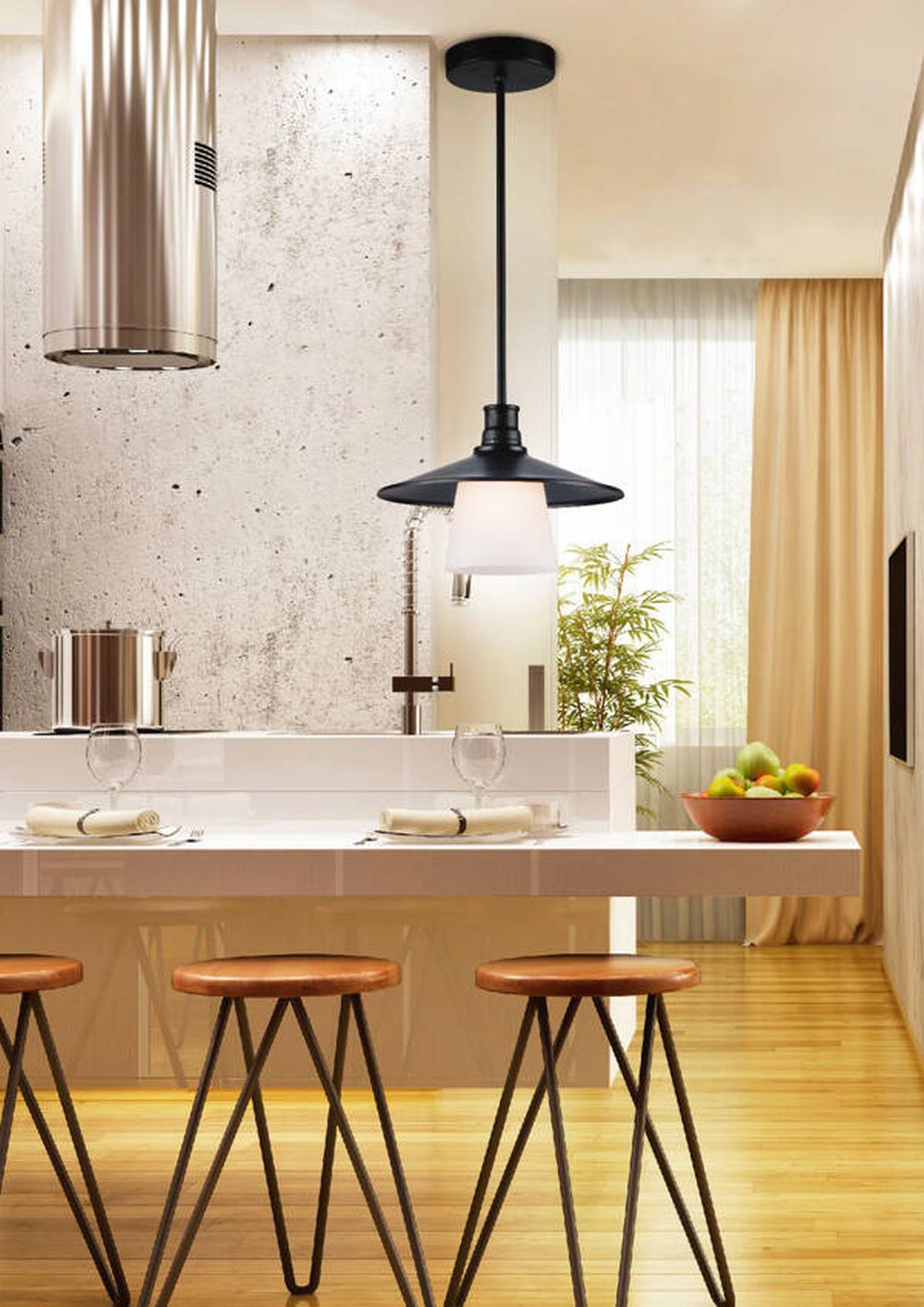 Candellux Loft Pendelleuchte 1x60 W schwarz 31-43108