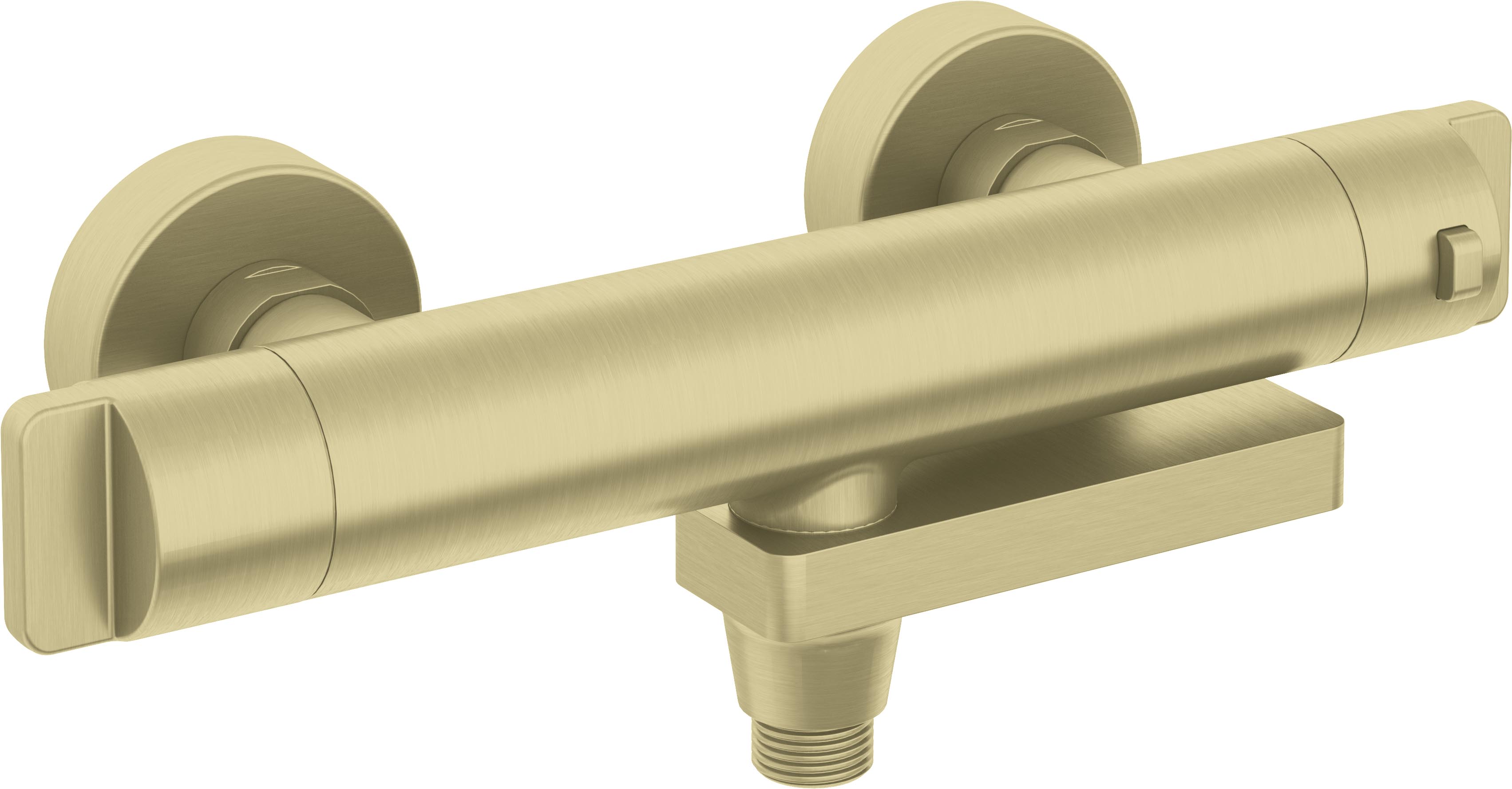 Deante Badewannen- und Duscharmatur Wandmontage mit Thermostat gold BCHR1BT
