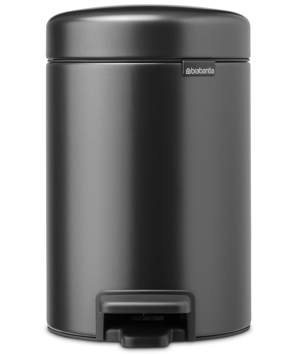 Brabantia NewIcon Papierkorb 3 l schwarz 233449