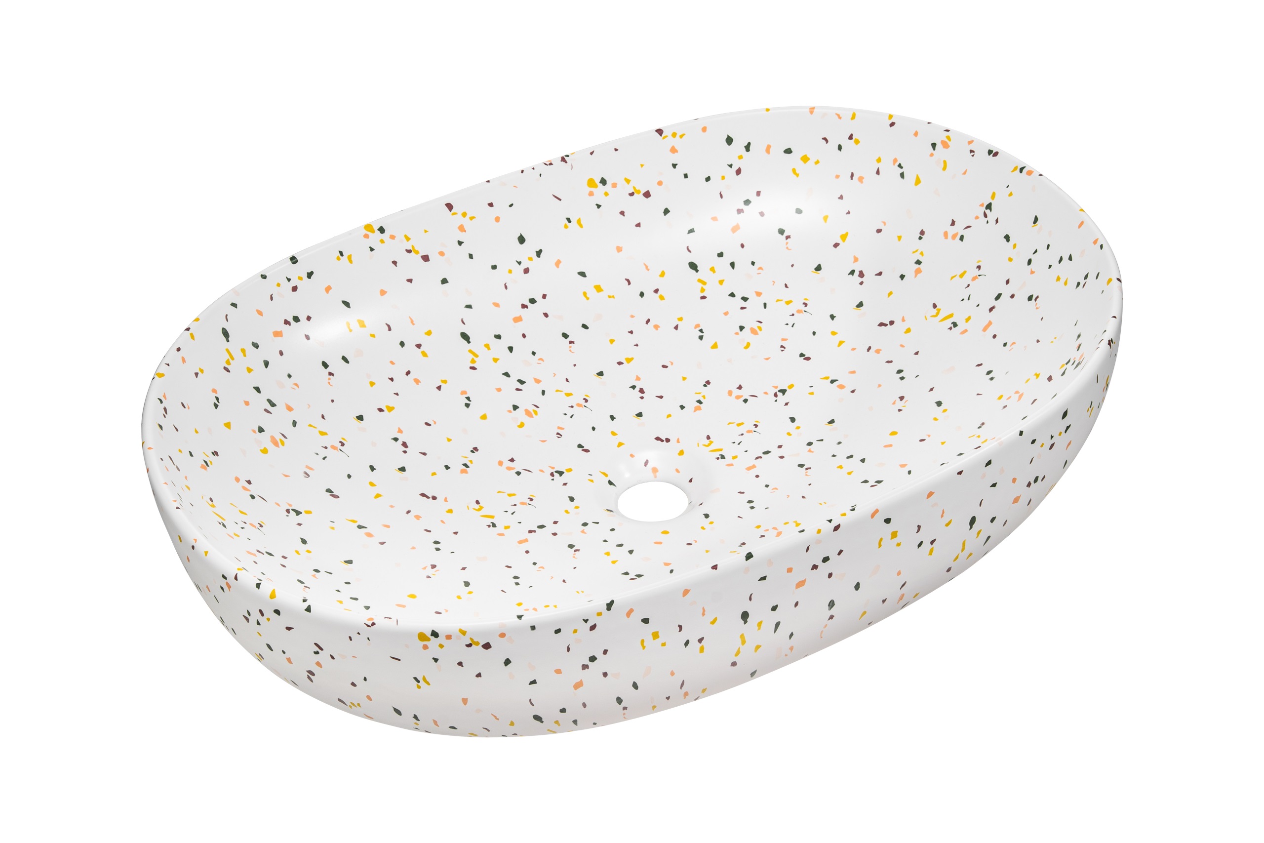 Comad Lili Waschbecken 60x41.5 cm rechteckig Aufsatzwaschbecken weiß UN-LILI-MW21