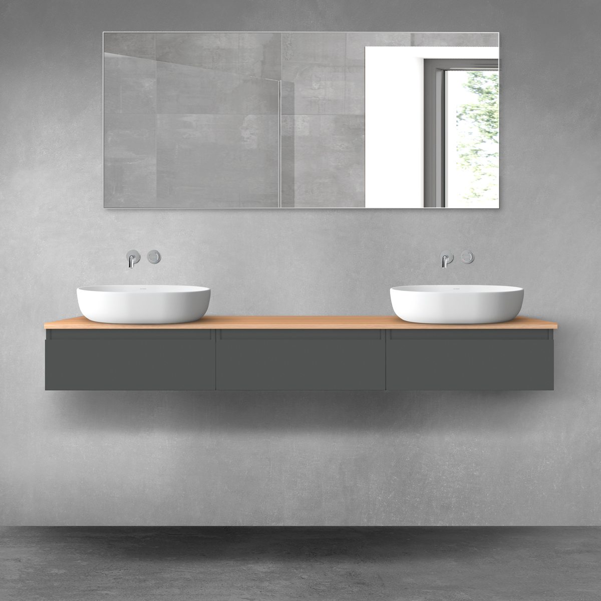 Set Kabinett Oltens Vernal 60009400, Naphtha-Arbeitsplatte Oltens Vernal 63009060