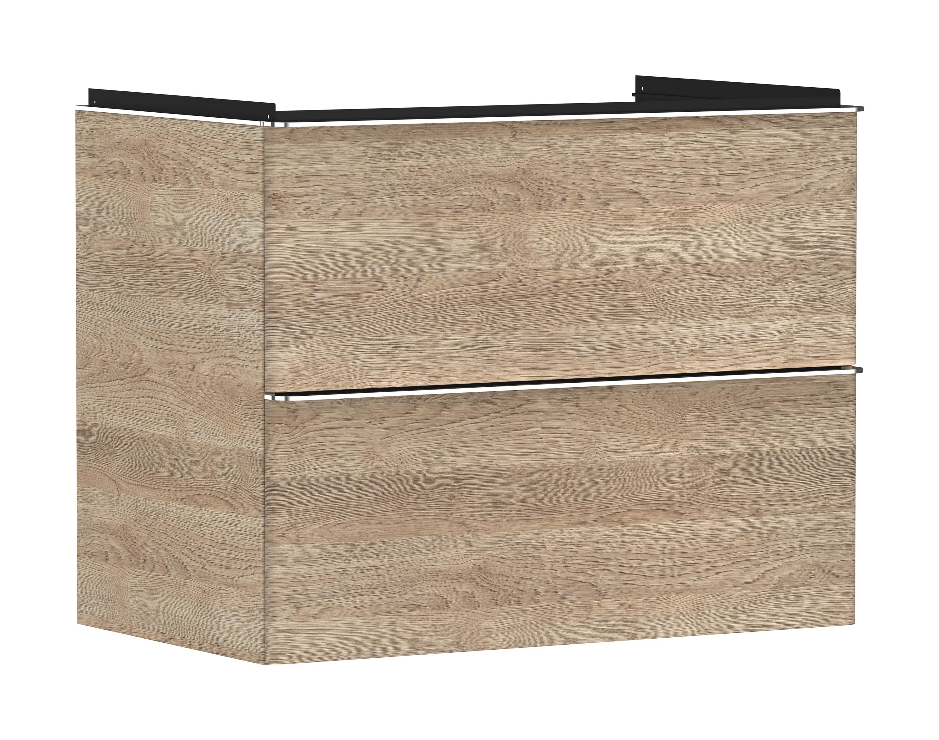 Hansgrohe Xelu Q Kabinett 78x49.5x60.5 cm Unterschrank hängend eiche-chrom 54029000