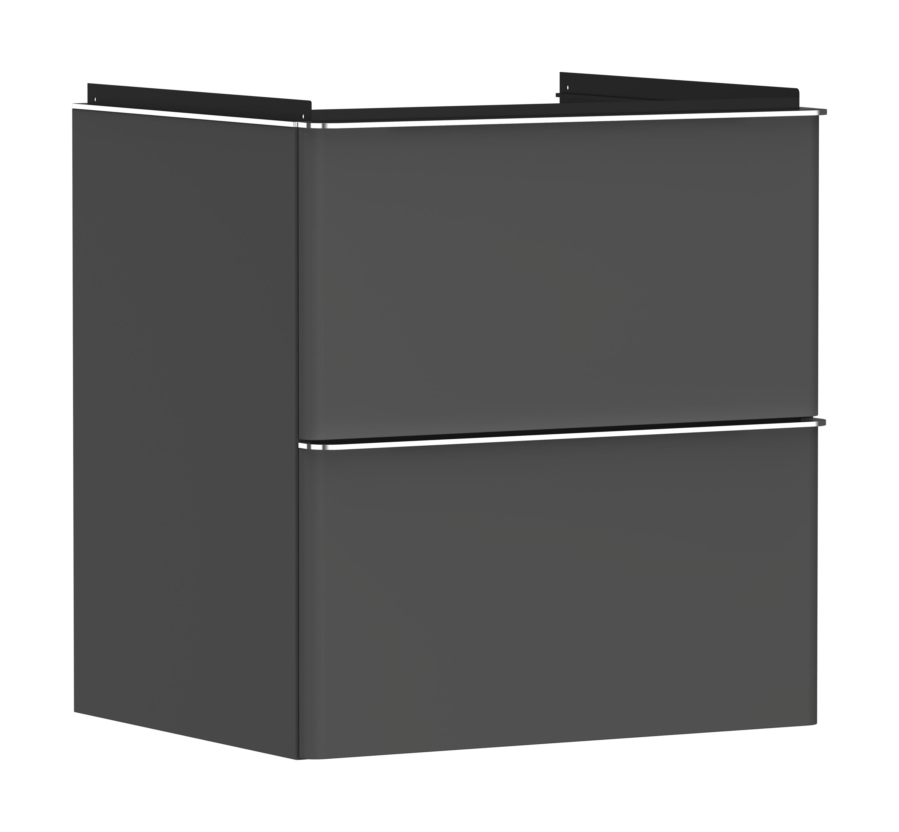 Hansgrohe Xelu Q Kabinett 58x49.5x60.5 cm Unterschrank hängend grau-chrom 54024000