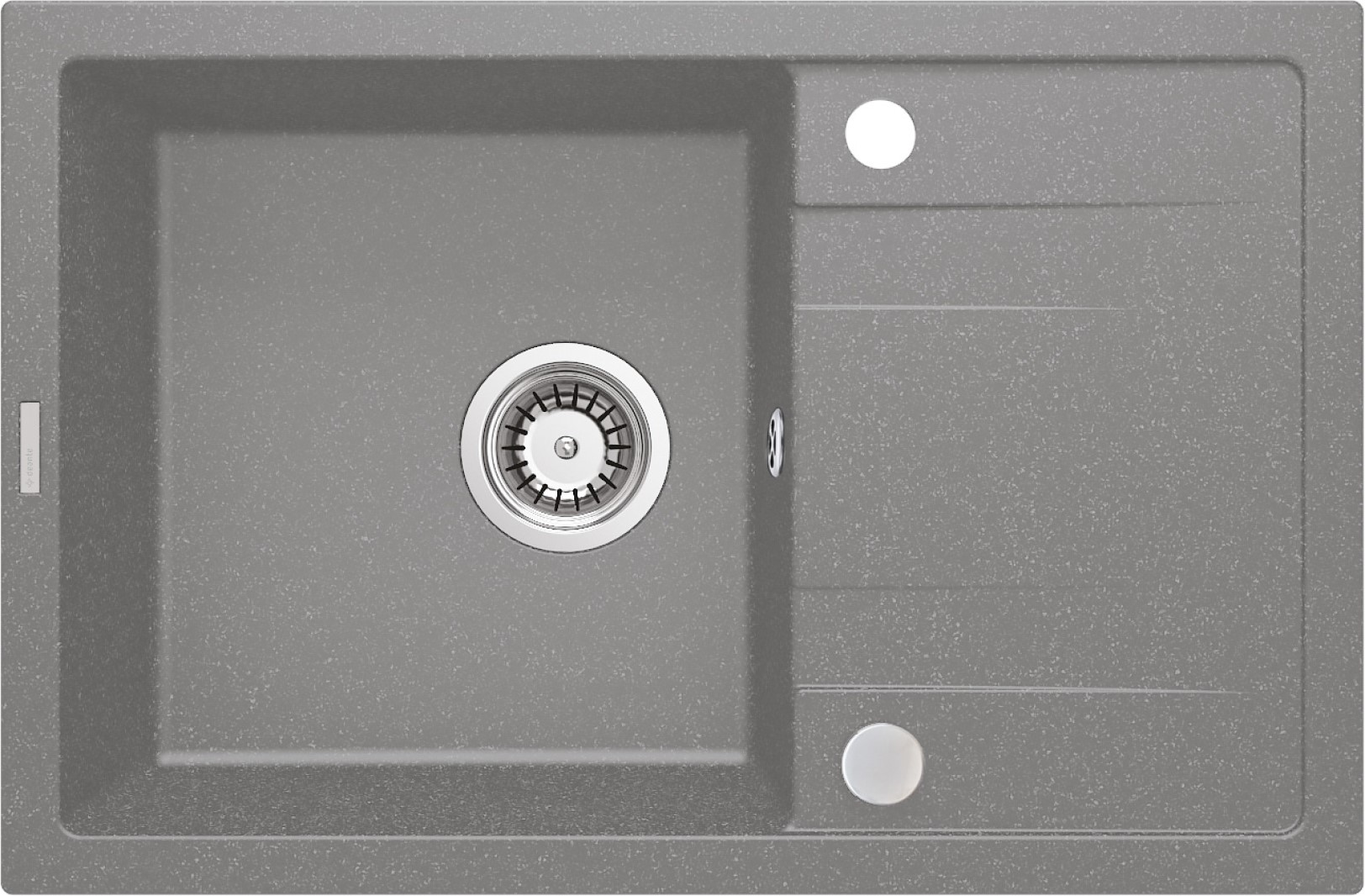 Deante Corio Granitspüle 67x44 cm grau/graphit/onyx ZRCS113