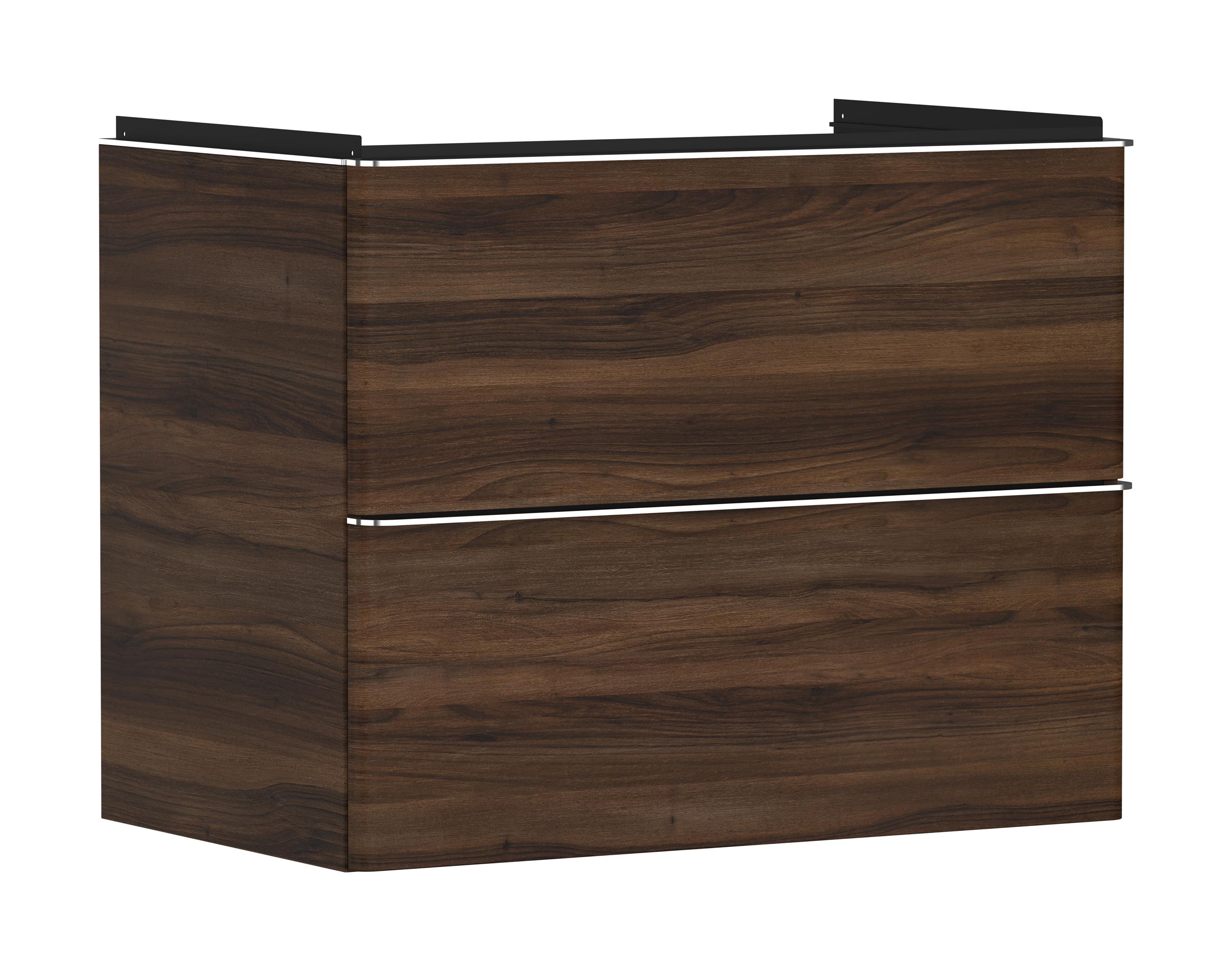 Hansgrohe Xelu Q Kabinett 78x49.5x60.5 cm Unterschrank hängend nuss-chrom 54030000