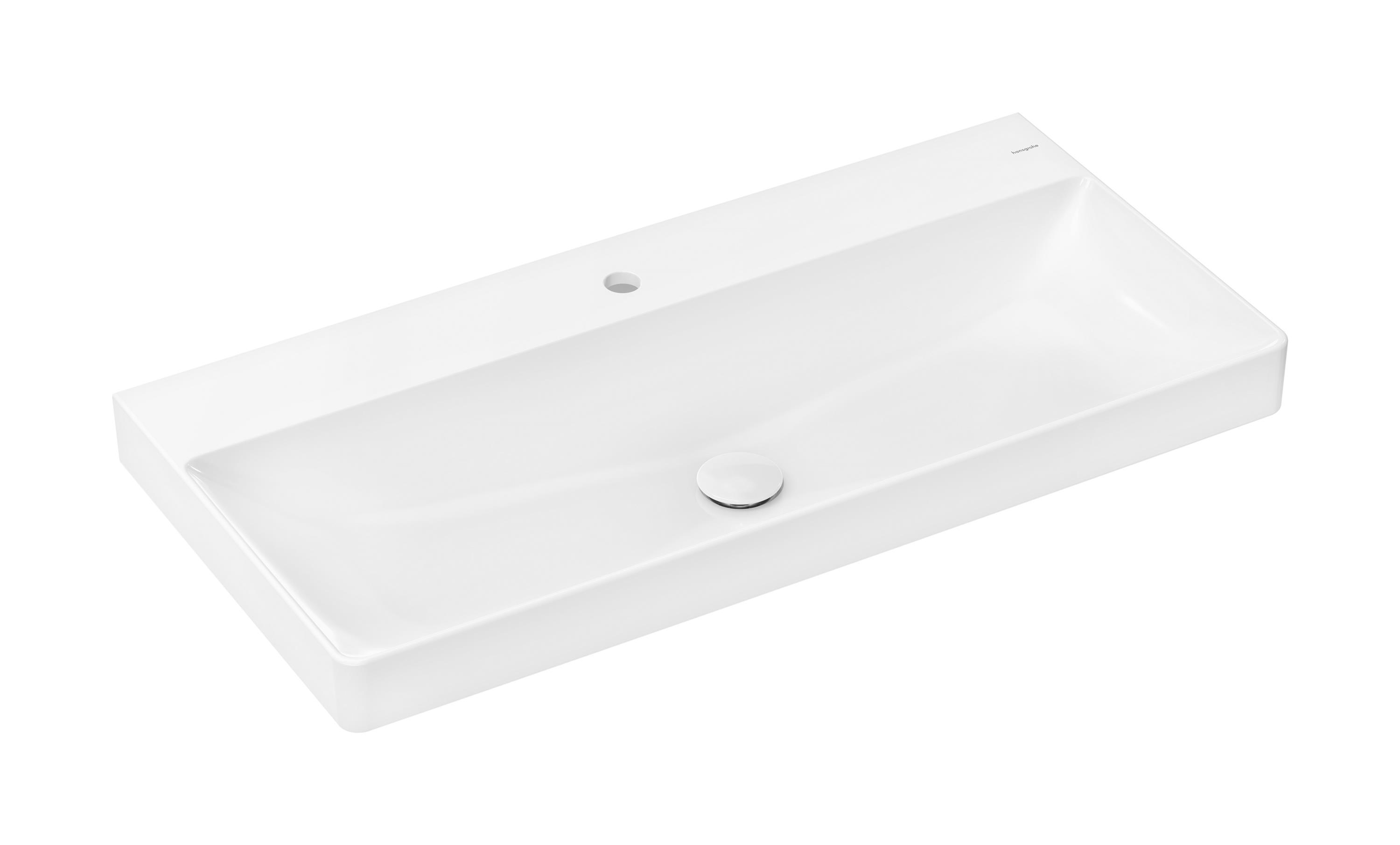 Hansgrohe Xelu Q Waschbecken 100x48 cm rechteckig Klassisch-Möbel weiß 61036450