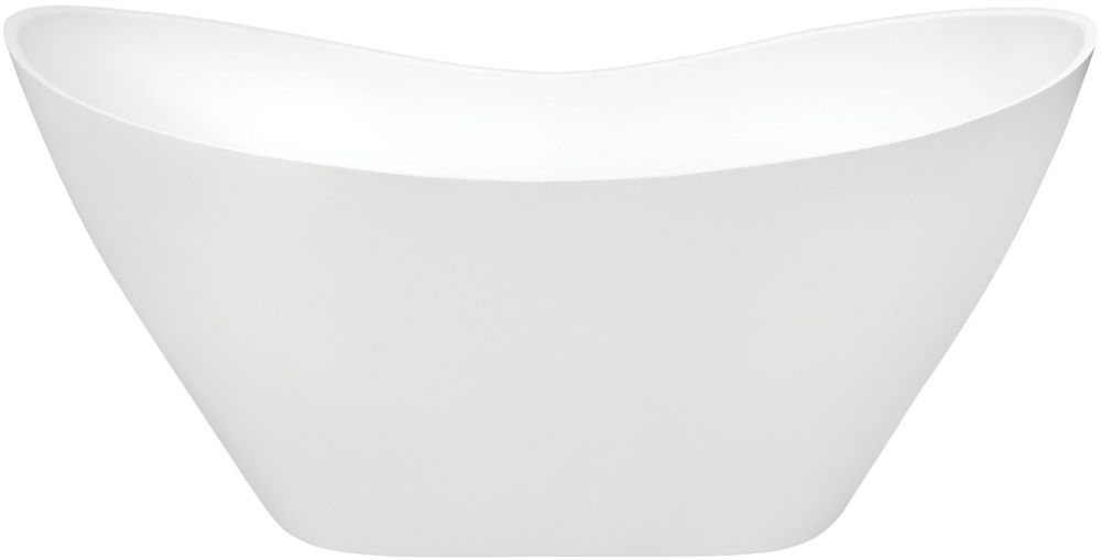 Besco Viya Freistehende Badewanne 168x71.5 cm oval weiß #WMMB-170VKG