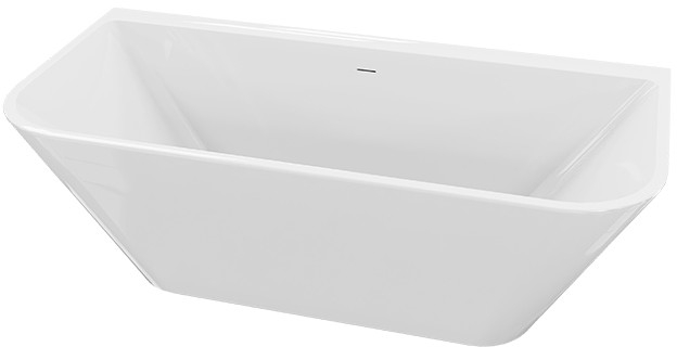 LaVita Elias Wandmontierte Badewanne 170x80 cm rechteckig weiß 5900378345114