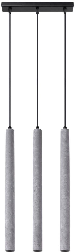 Sollux Lighting Pastelo Pendelleuchte 3x8 W schwarz-grau/aschfarben SL.1272