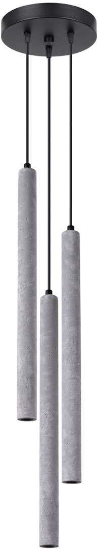 Sollux Lighting Pastelo Pendelleuchte 3x8 W schwarz-grau/aschfarben SL.1273