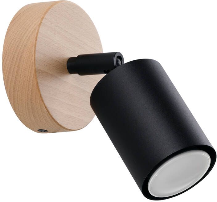 Sollux Lighting Verdo Leuchter 1x10 W schwarz-holz SL.1290