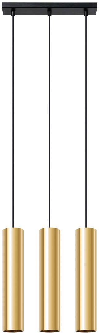 Sollux Lighting Lagos Pendelleuchte 3x10 W gold SL.1201