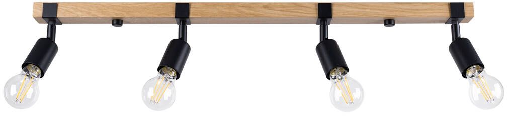 Sollux Lighting Zuca Deckenlampe 4x15 W schwarz-holz SL.1298