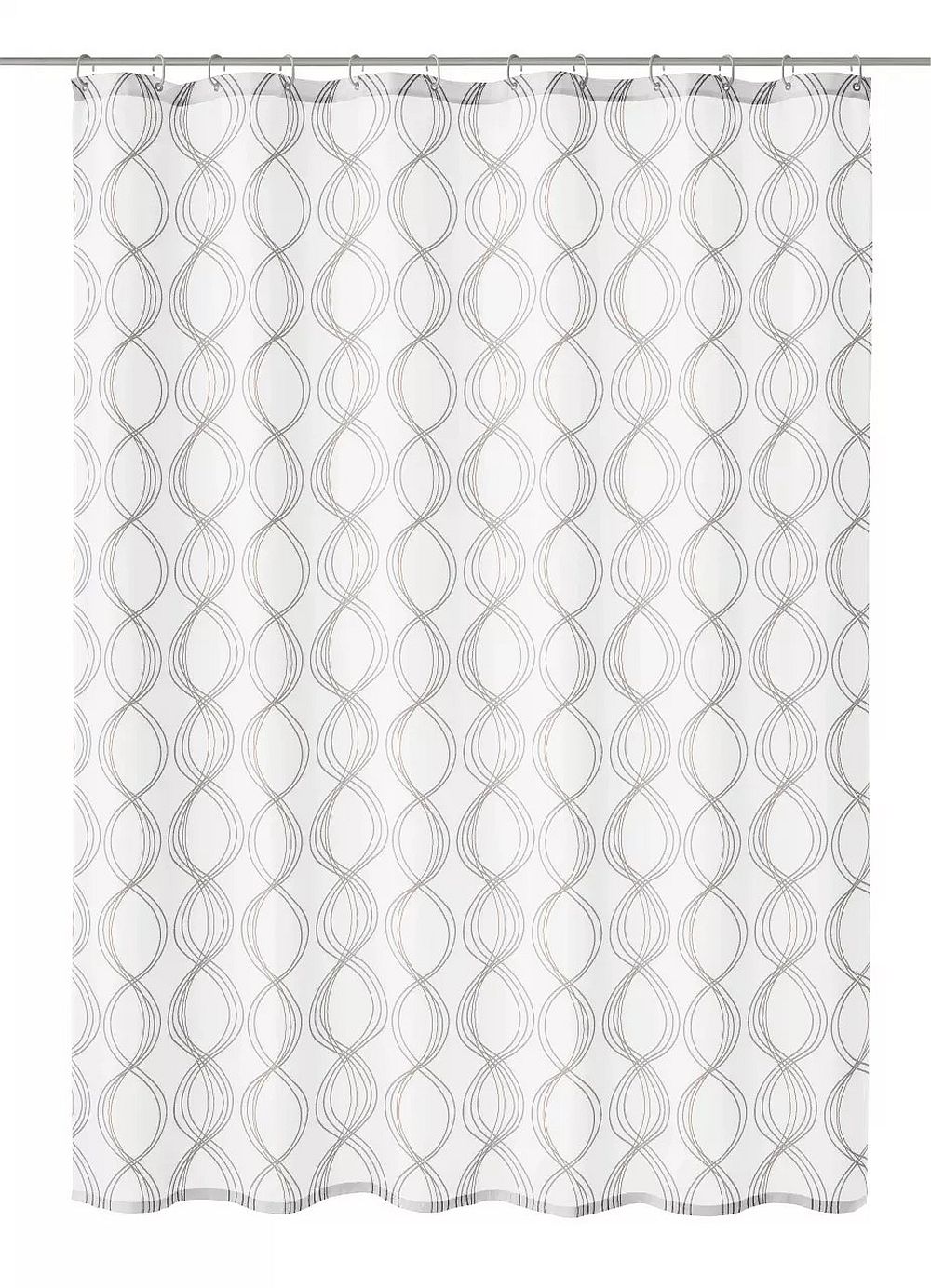 Kleine Wolke Classy Duschvorhang 200x180 cm weiß 5911100305