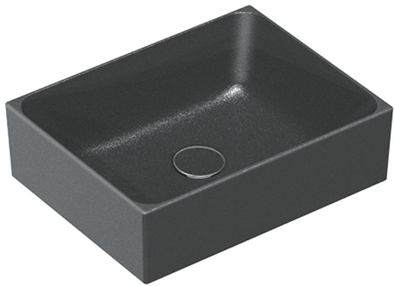 Catalano Verso Waschbecken 45x35 cm rechteckig Aufsatzwaschbecken schwarz 0222450022