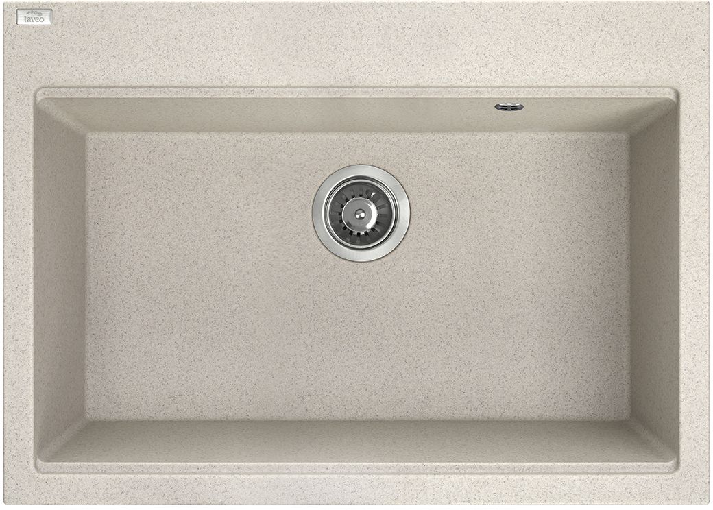 Laveo Tau Granitspüle 70x50 cm beige SBT4107