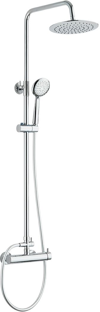 Kuchinox Nortes Duschset Wandmontage mit Regenbrause chrom PKN00OB