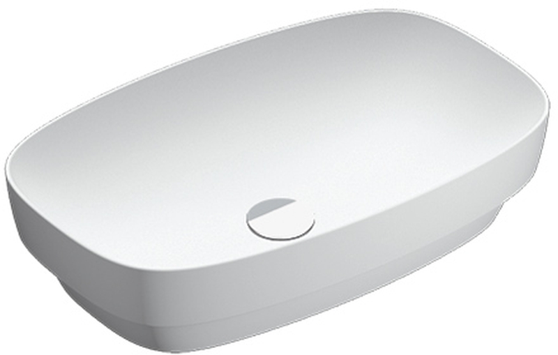 Catalano Green waschbecken 60x38 cm oval eingelassen-nabla-förmig weiß 0624600021