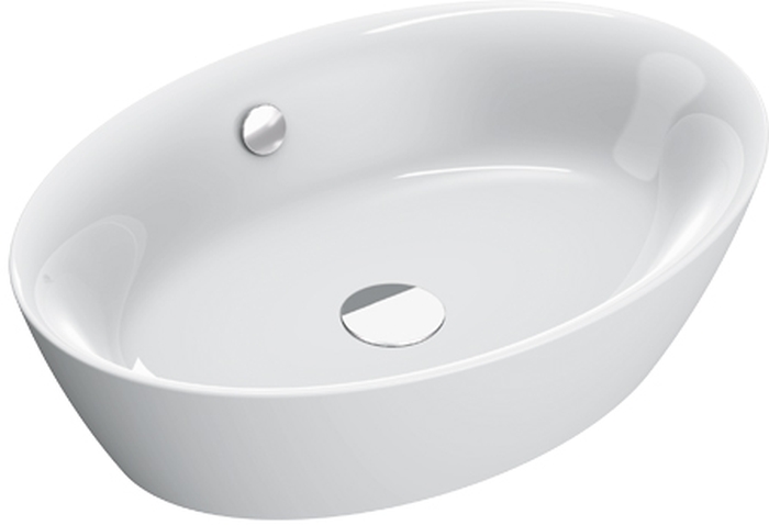 Catalano Velis Waschbecken 60x42 cm oval Aufsatzwaschbecken weiß 0722600001