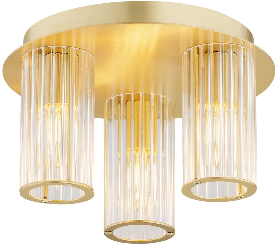 Argon Hampton Deckenlampe 3x7 W messing-transparent 6304