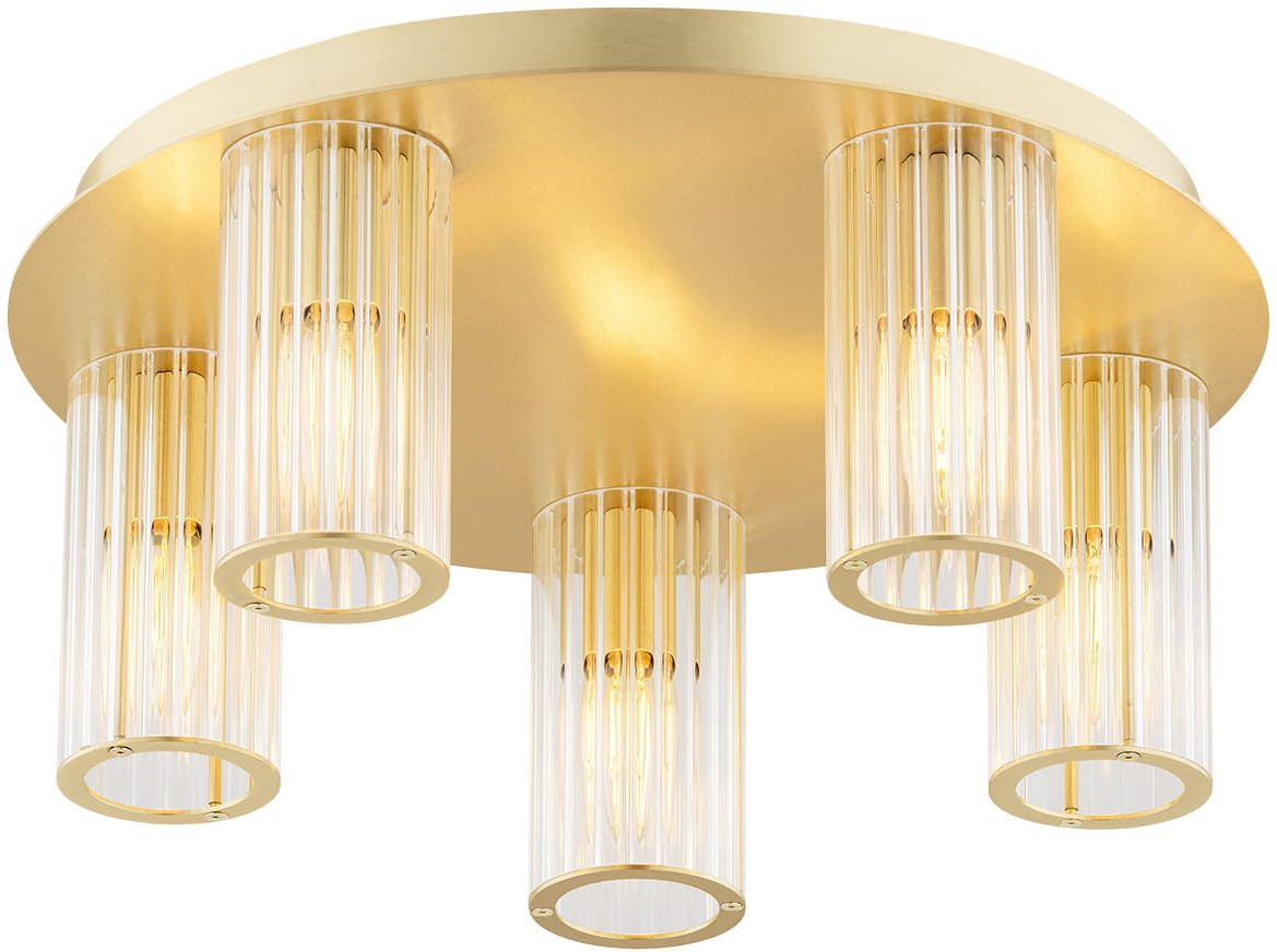 Argon Hampton Deckenlampe 5x7 W messing-transparent 2178