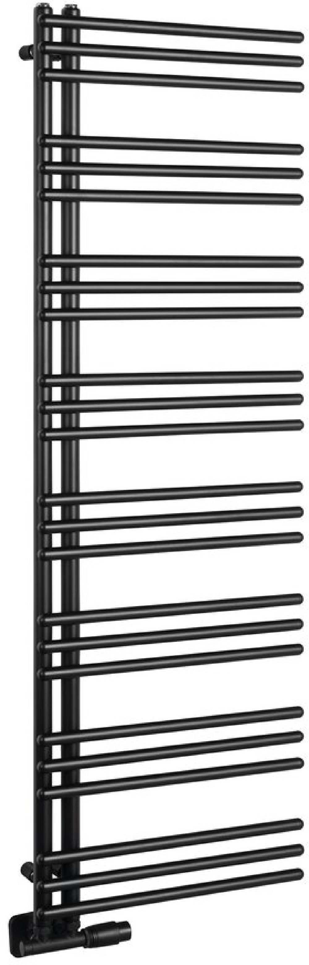 Aqualine Poseidon Badezimmerheizkörper Leiter 154x45 cm schwarz PS415B