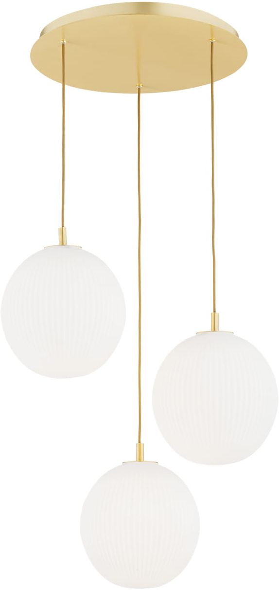 Argon Paloma Pendelleuchte 3x15 W weiß-messing 6306