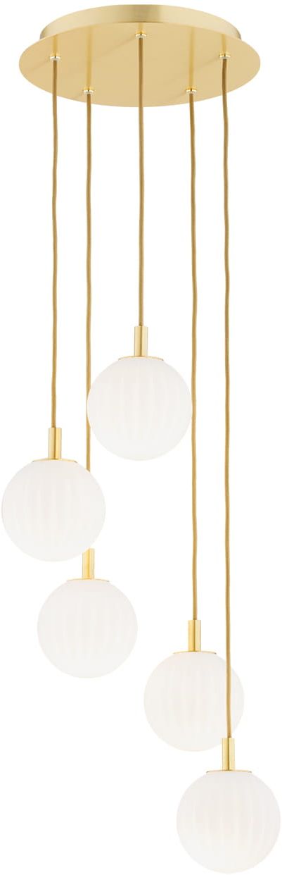 Argon Paloma Pendelleuchte 5x7 W weiß-messing 2183