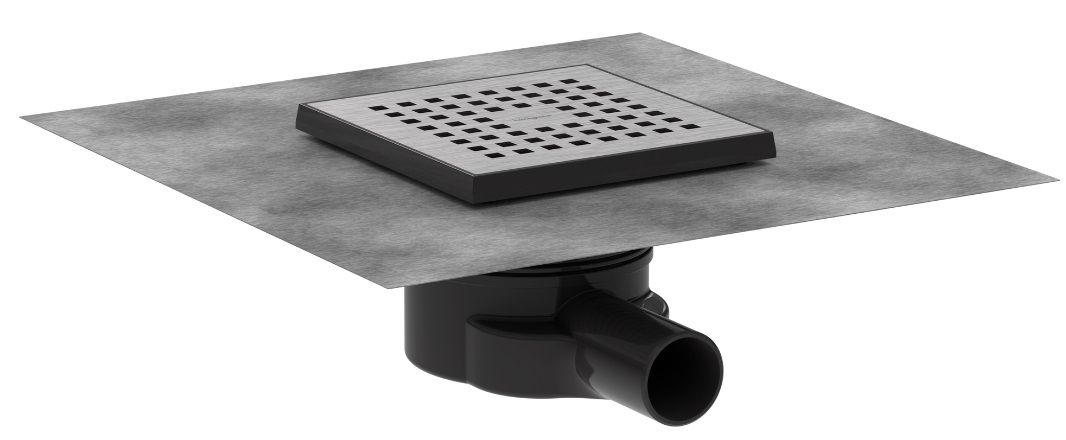 Hansgrohe RainDrain Point Duschrinne 14.6 cm stahl 56248800