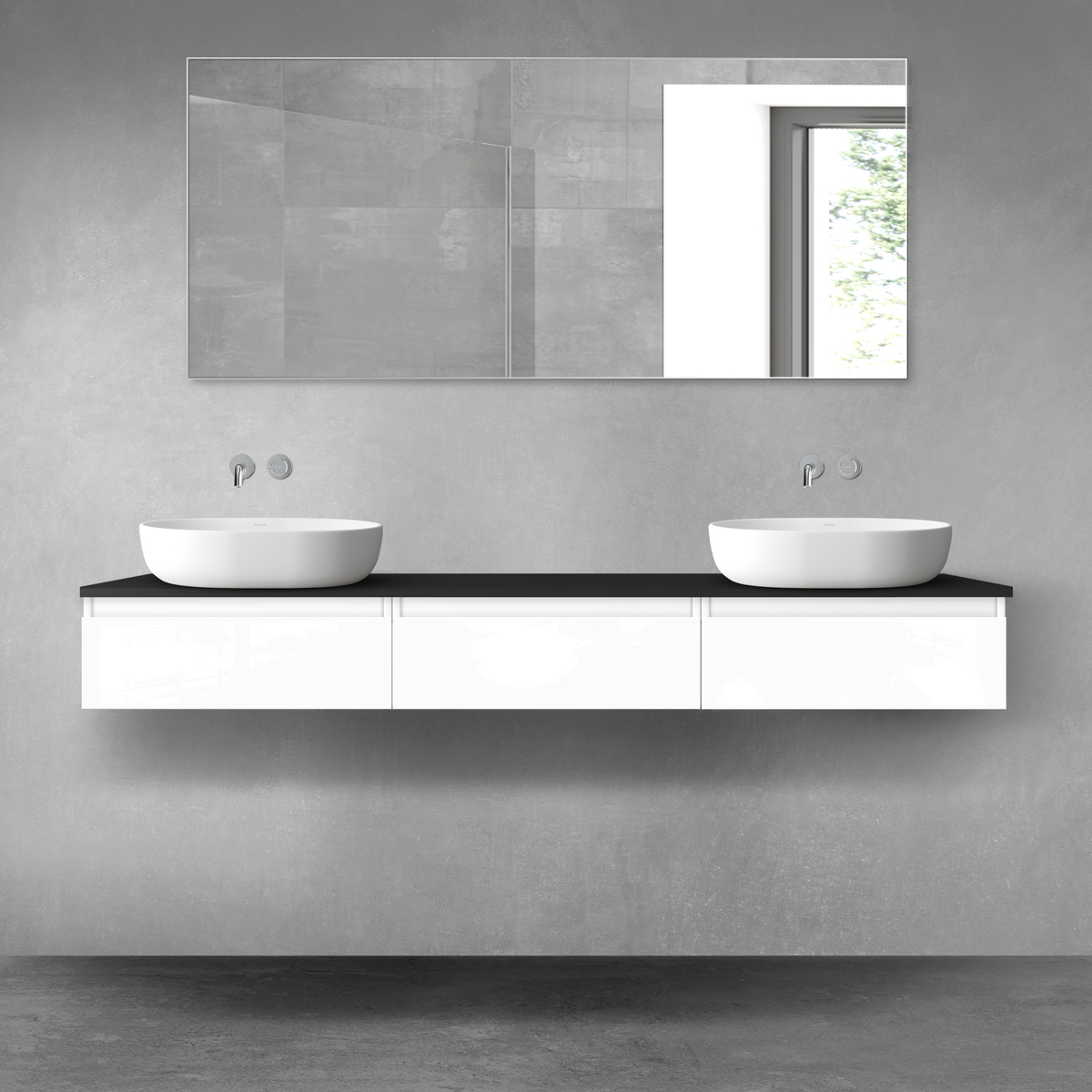 Set Kabinett Oltens Vernal 60009000, Naphtha-Arbeitsplatte Oltens Vernal 63009300