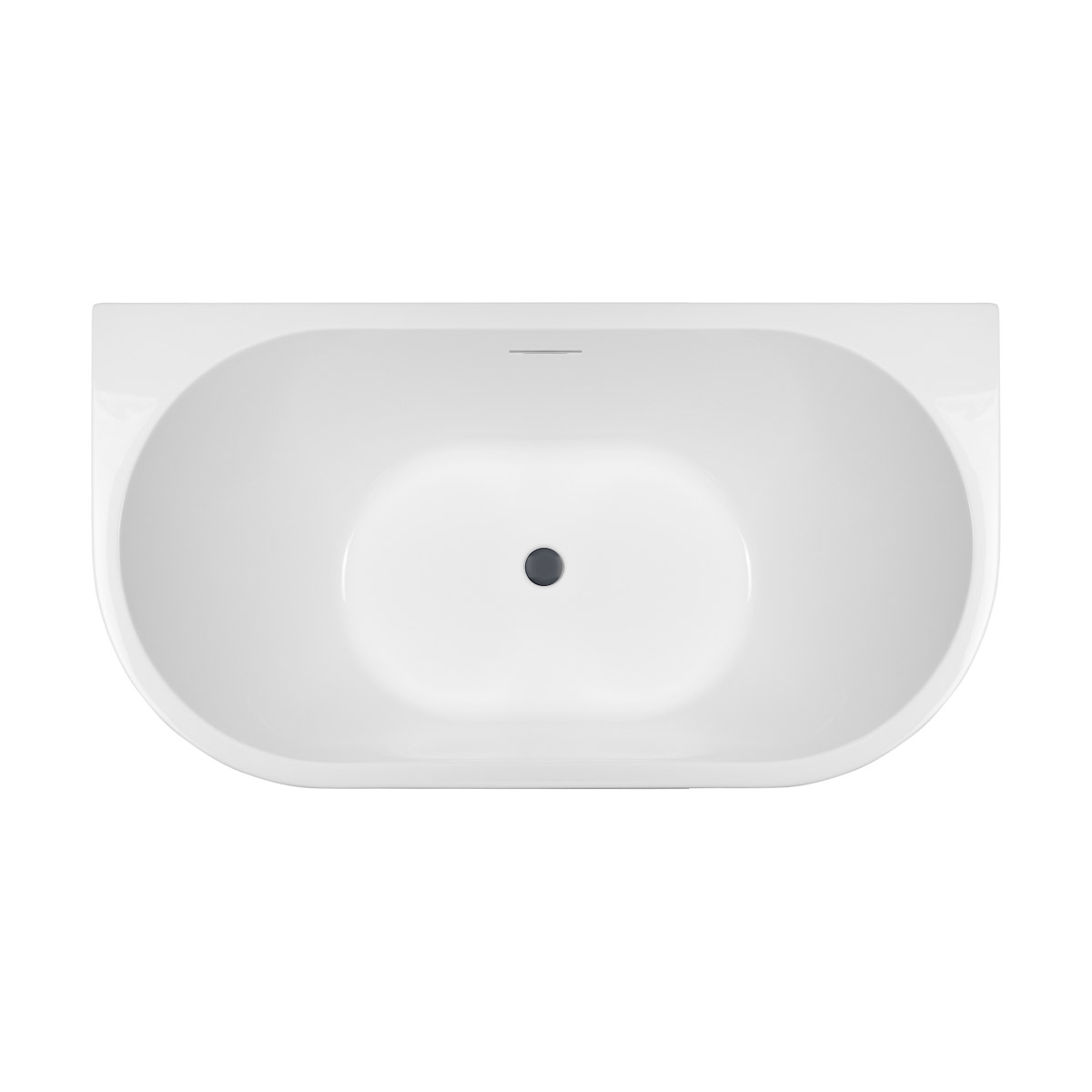 Set Wandmontierte Badewanne Oltens Delva 12018000, Verschlusskappe Oltens 09002400