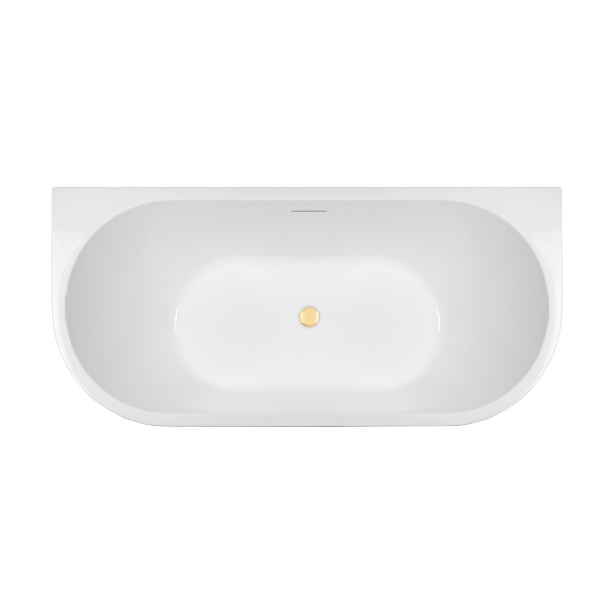 Set Wandmontierte Badewanne Oltens Delva 12019000, Verschlusskappe Oltens 09002800