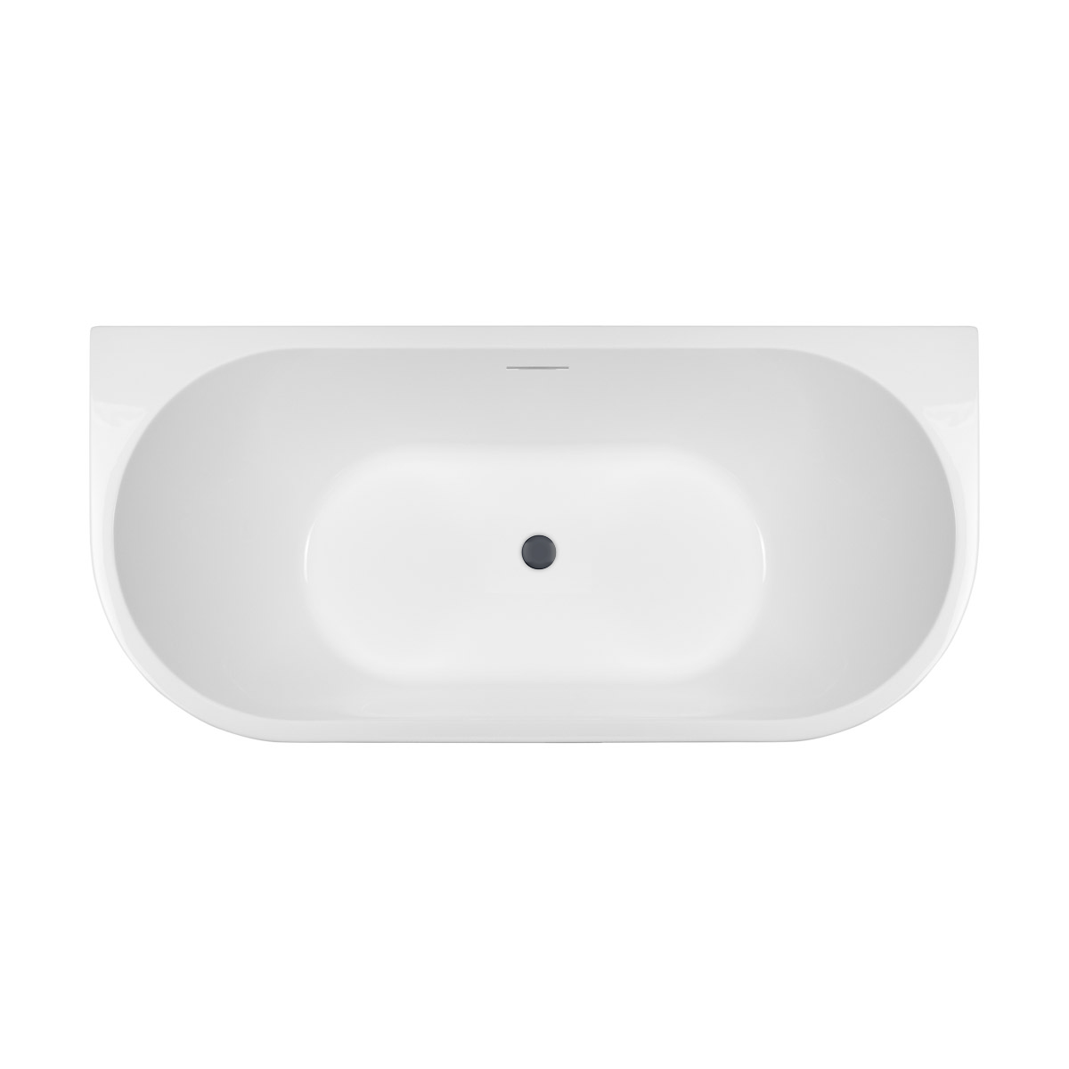 Set Wandmontierte Badewanne Oltens Delva 12019000, Verschlusskappe Oltens 09002400