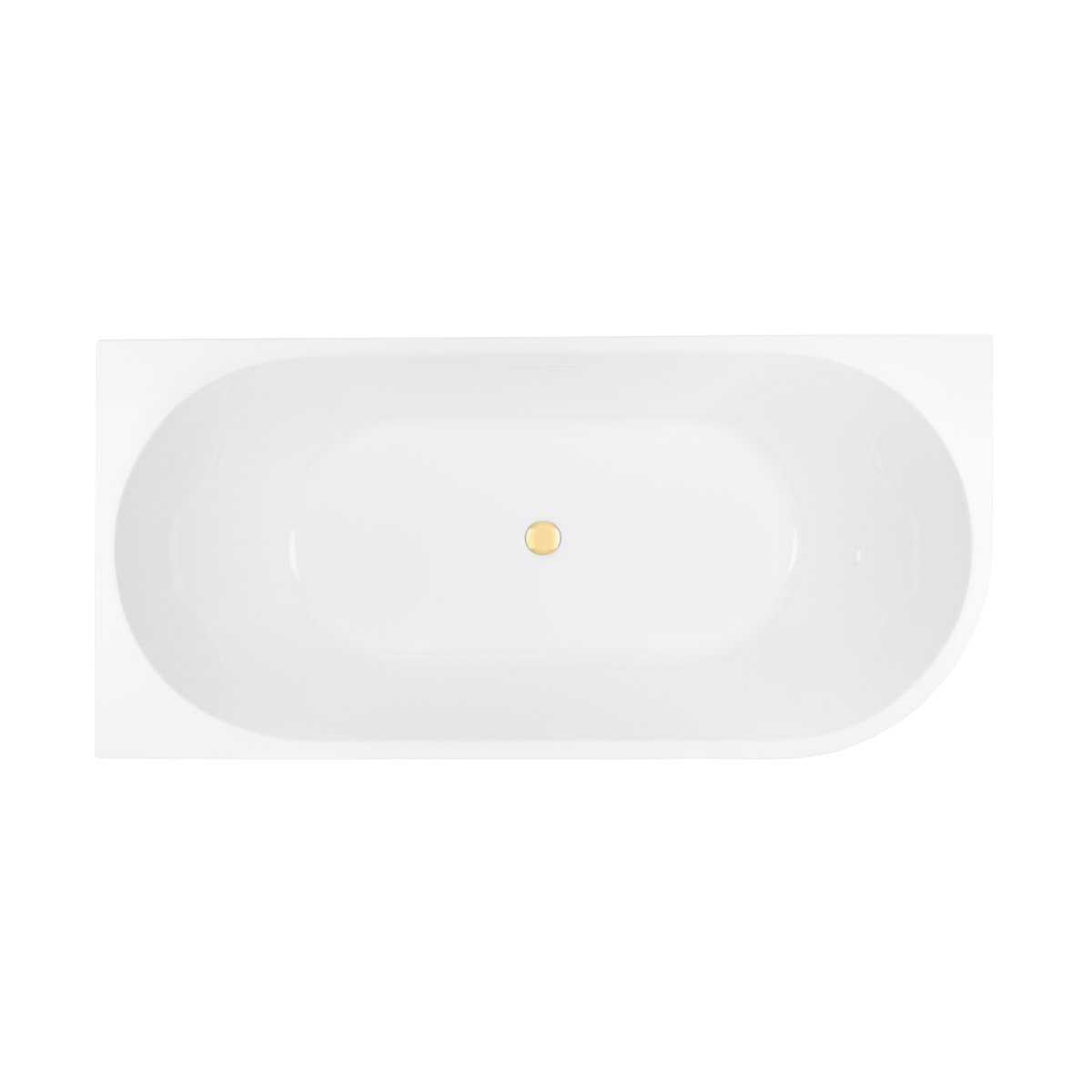 Set Eckbadewanne Oltens Delva 11000000, Verschlusskappe Oltens 09002800