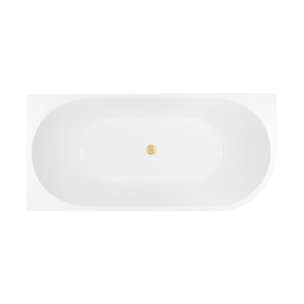 Set Eckbadewanne Oltens Delva 11000000, Verschlusskappe Oltens 09002810