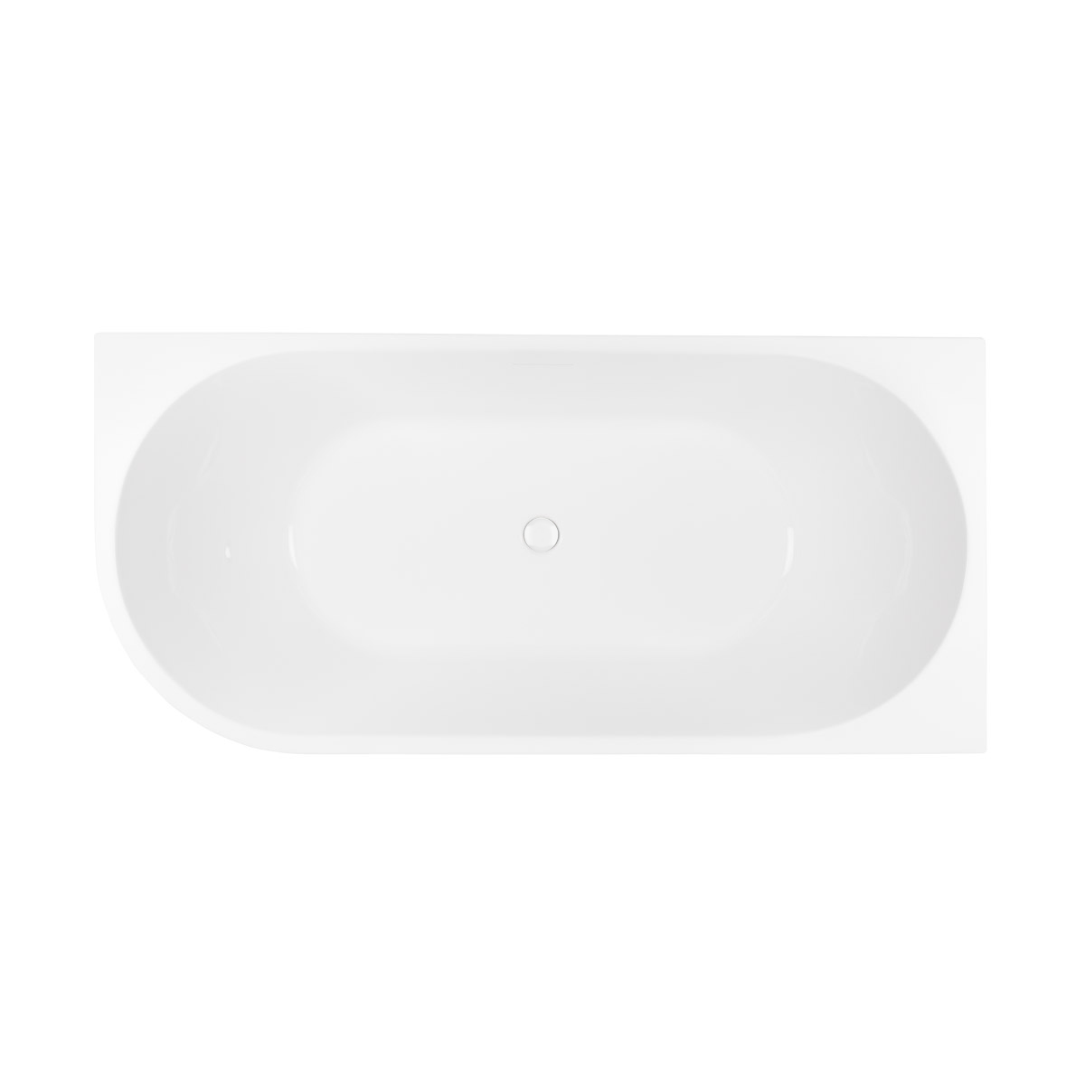 Set Eckbadewanne Oltens Delva 11001000, Verschlusskappe Oltens 09002000