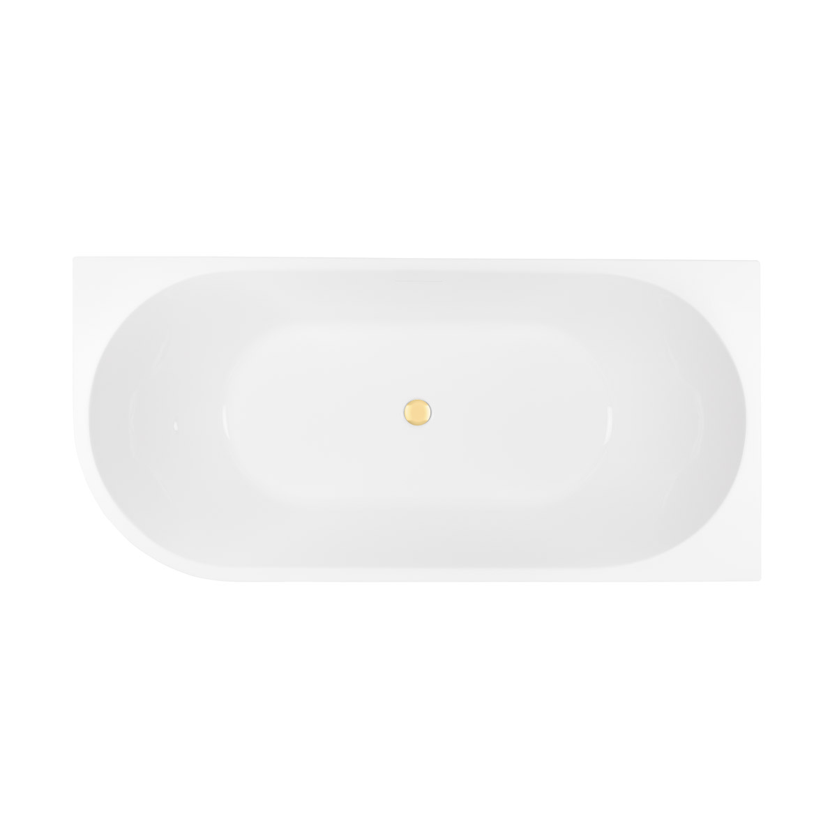 Set Eckbadewanne Oltens Delva 11001000, Verschlusskappe Oltens 09002800