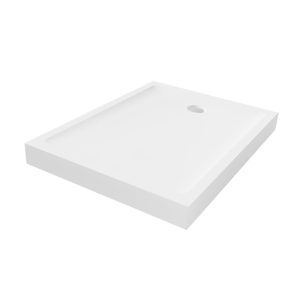 New Trendy Mild Rechteckige Duschwanne 90x80 cm weiß B-0611