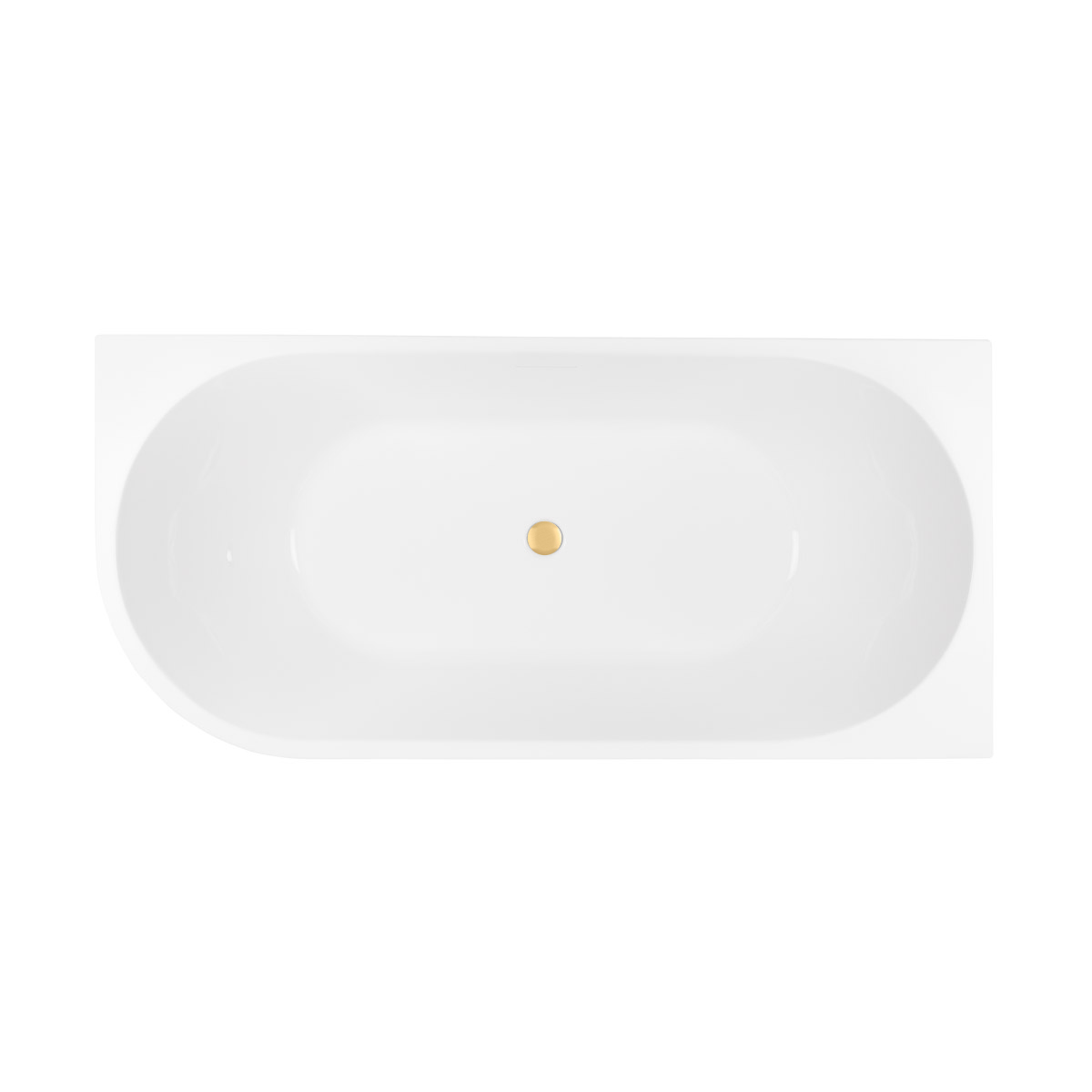 Set Eckbadewanne Oltens Delva 11001000, Verschlusskappe Oltens 09002810