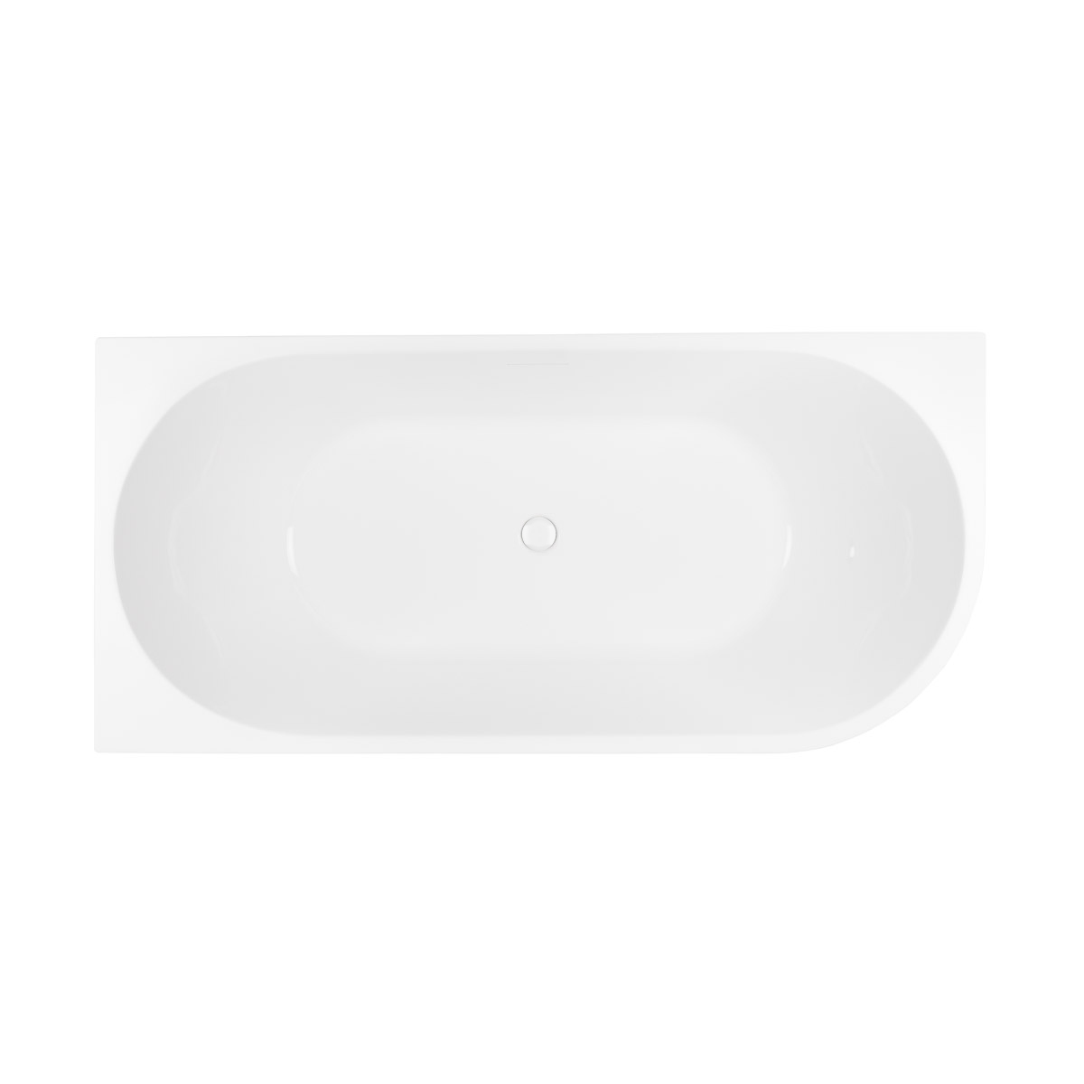 Set Eckbadewanne Oltens Delva 11007000, Verschlusskappe Oltens 09002000